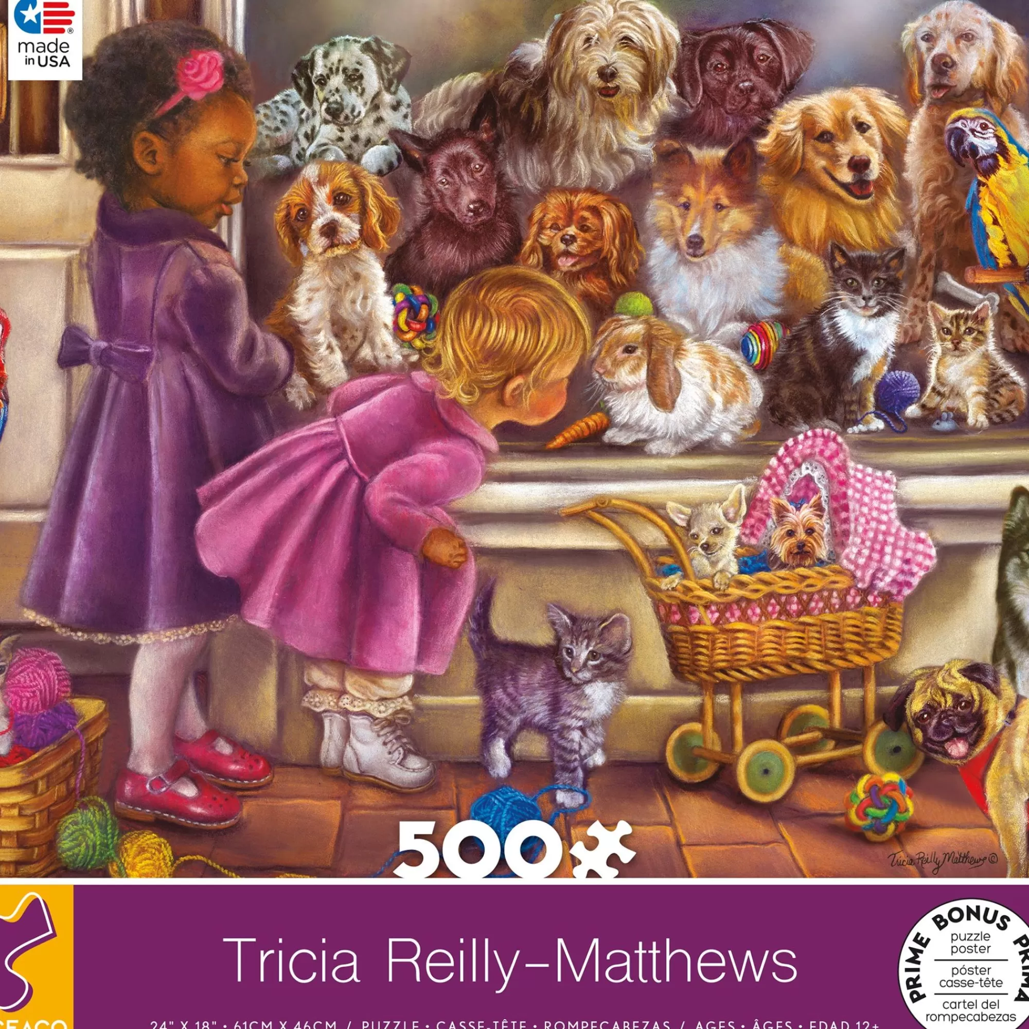 Ceaco 500 Piece Puzzle - Adopt Us* Animal Puzzles