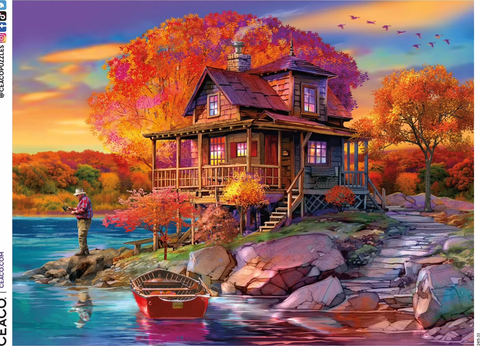 Ceaco 500 Piece Puzzle - Autumn'S Spectrum* Landscapes