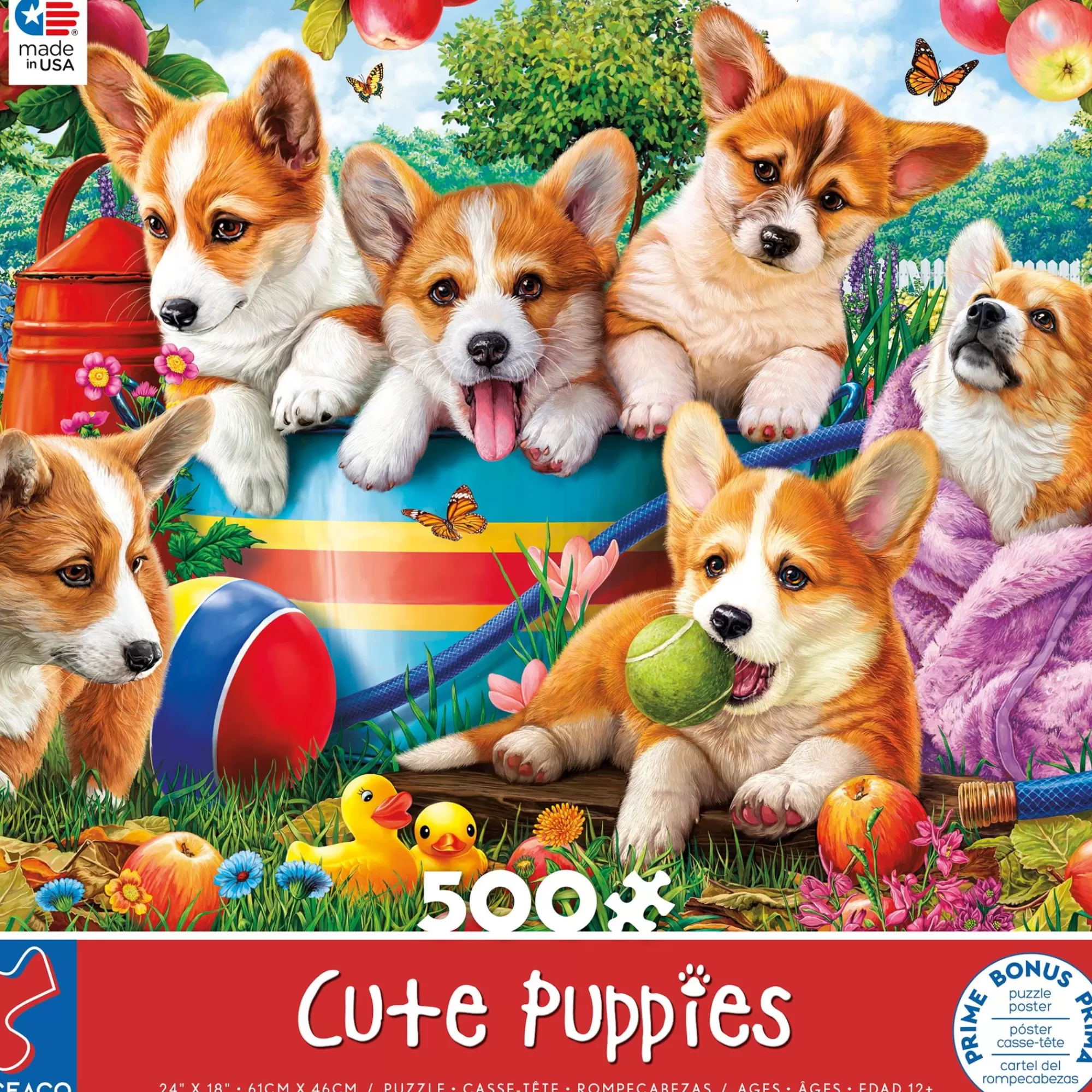 Ceaco 500 Piece Puzzle - Cute Puppies* Animal Puzzles