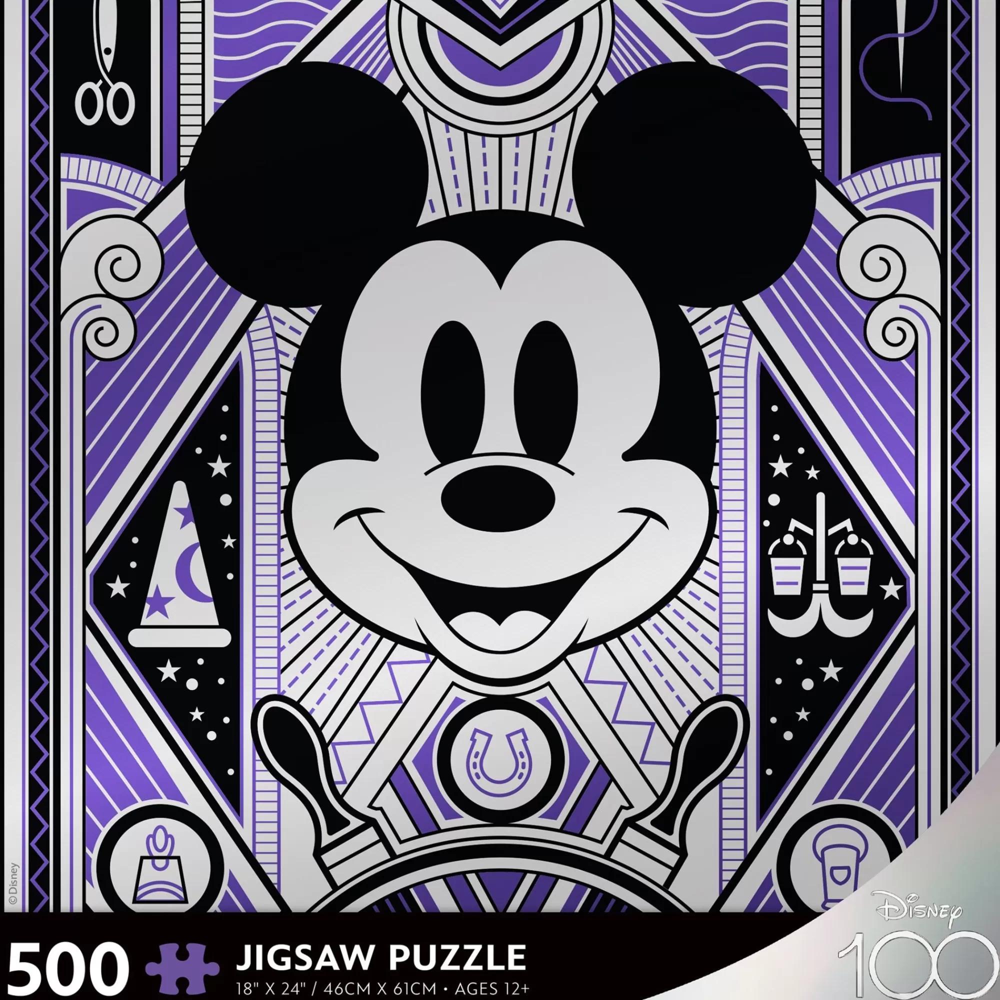 Ceaco 500 Piece Puzzle - D100 Deco-Luxe Mickey* Disney Puzzles