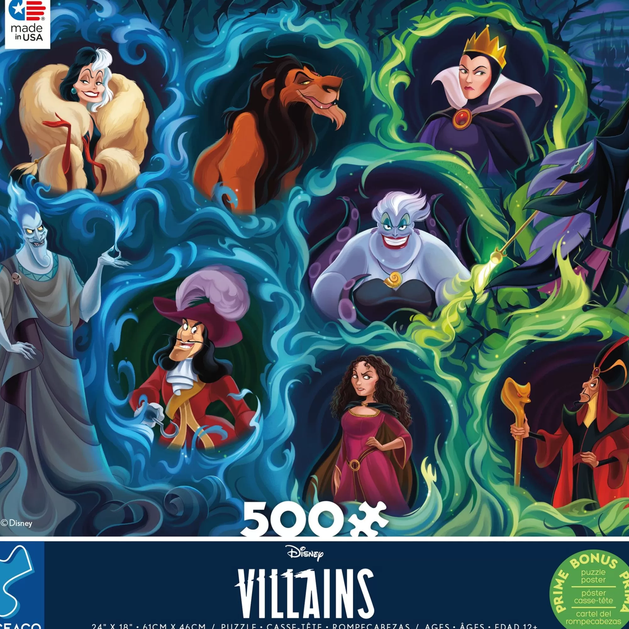 Ceaco 500 Piece Puzzle - Disney Villians* Disney Puzzles