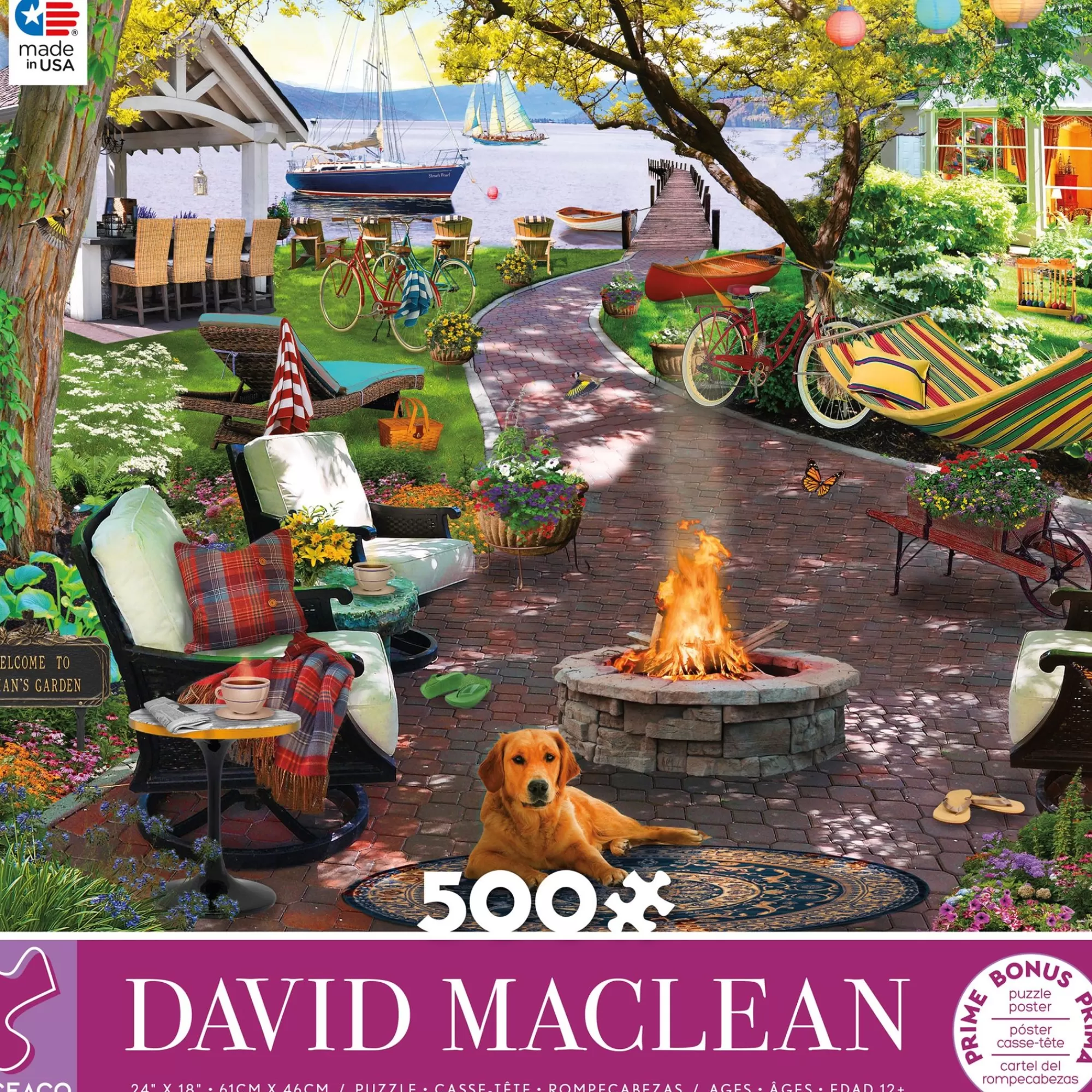 Ceaco 500 Piece Puzzle - Marian'S Garden* Animal Puzzles