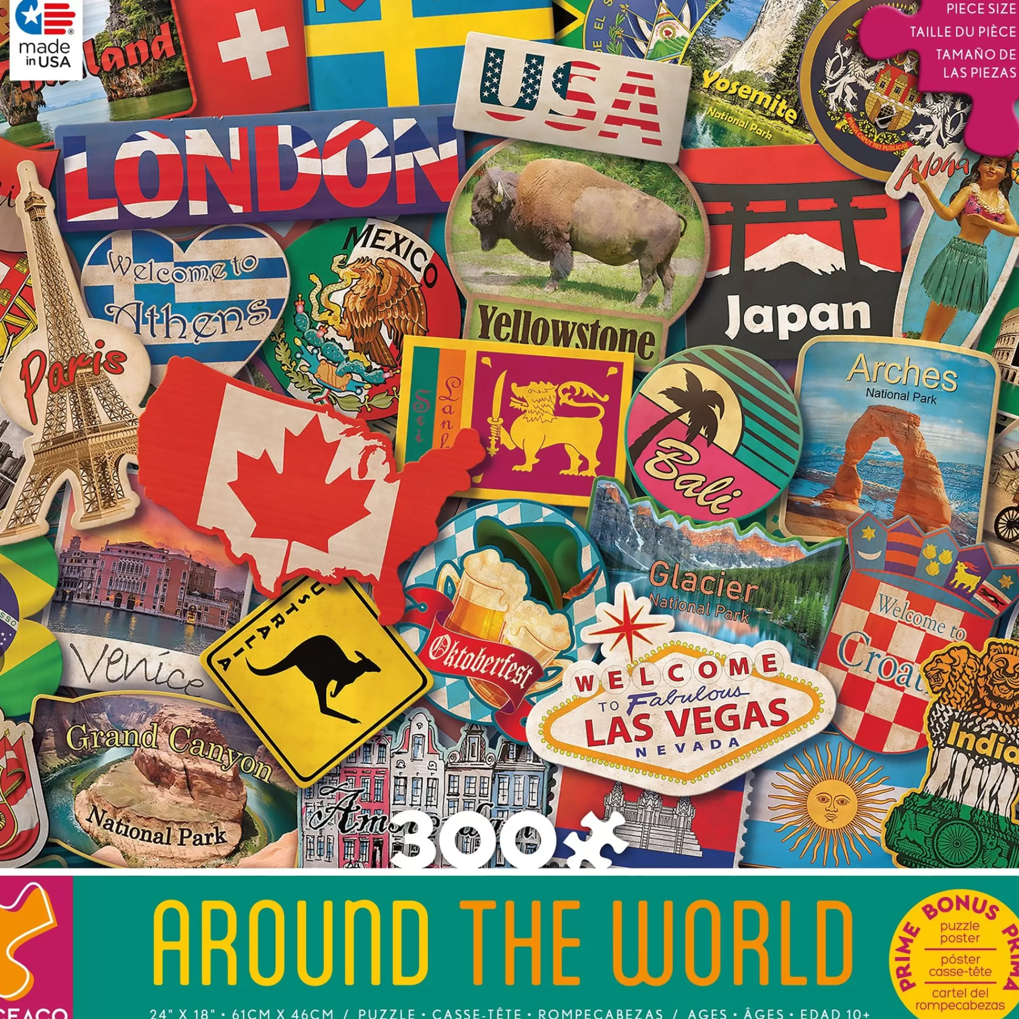 Ceaco Around The World - 300 Piece Puzzle* Collage Puzzles