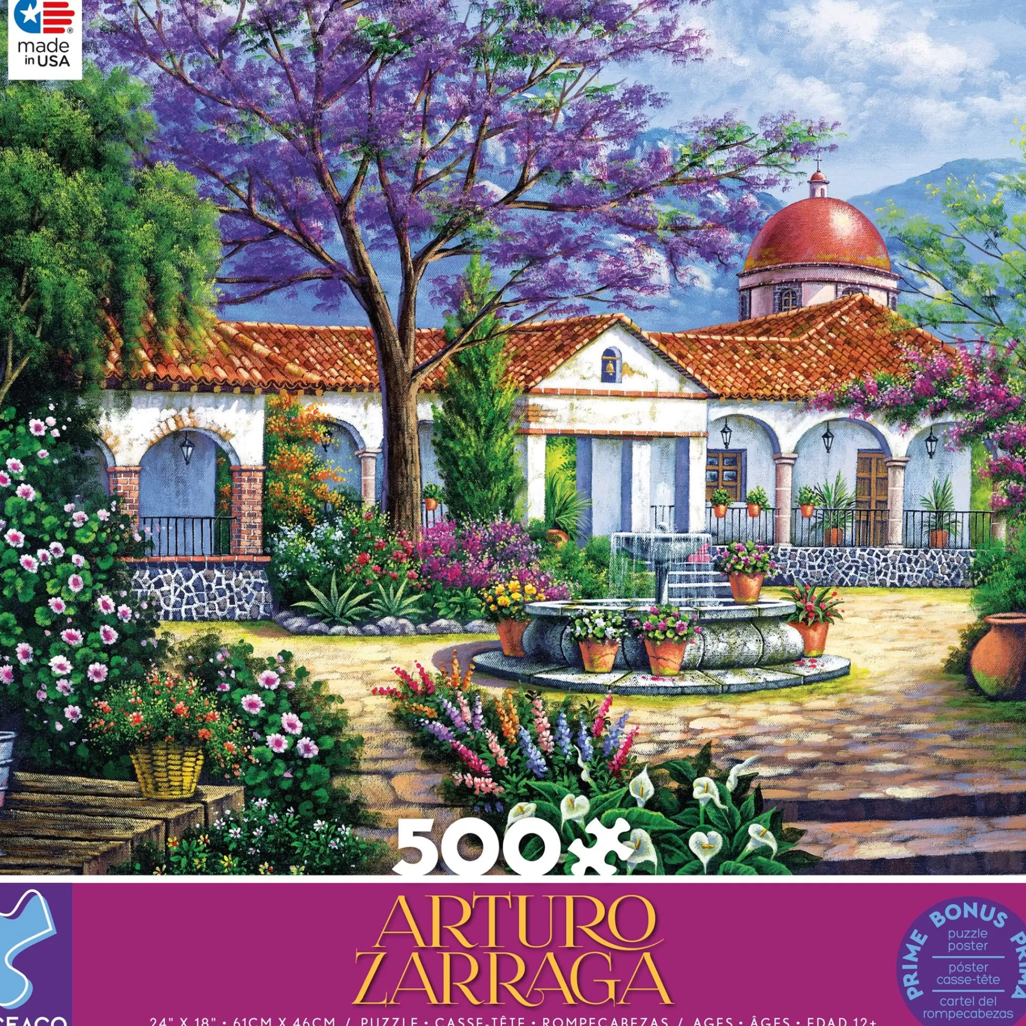 Ceaco Arturo Zarraga - Hacienda With Patio - 550 Piece Puzzle* Landscapes