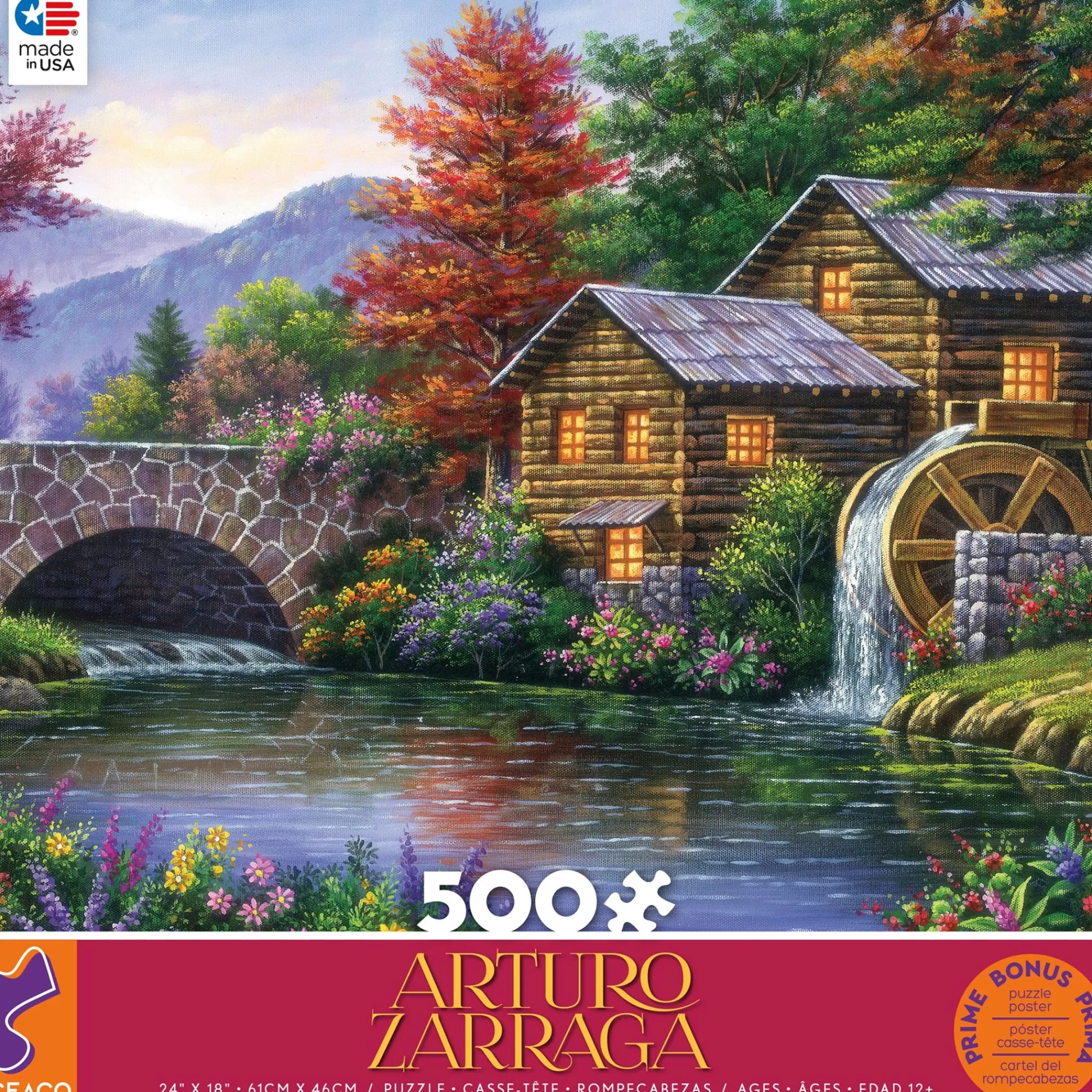 Ceaco Arturo Zarraga - Watermill - 500 Piece Puzzle* Landscapes