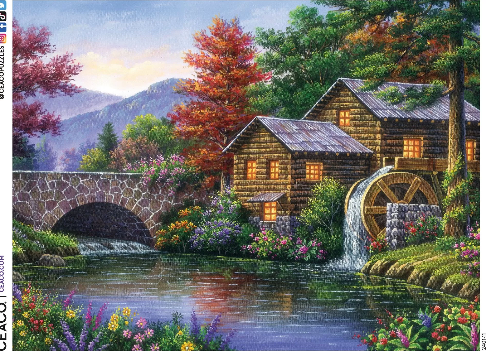 Ceaco Arturo Zarraga - Watermill - 500 Piece Puzzle* Landscapes