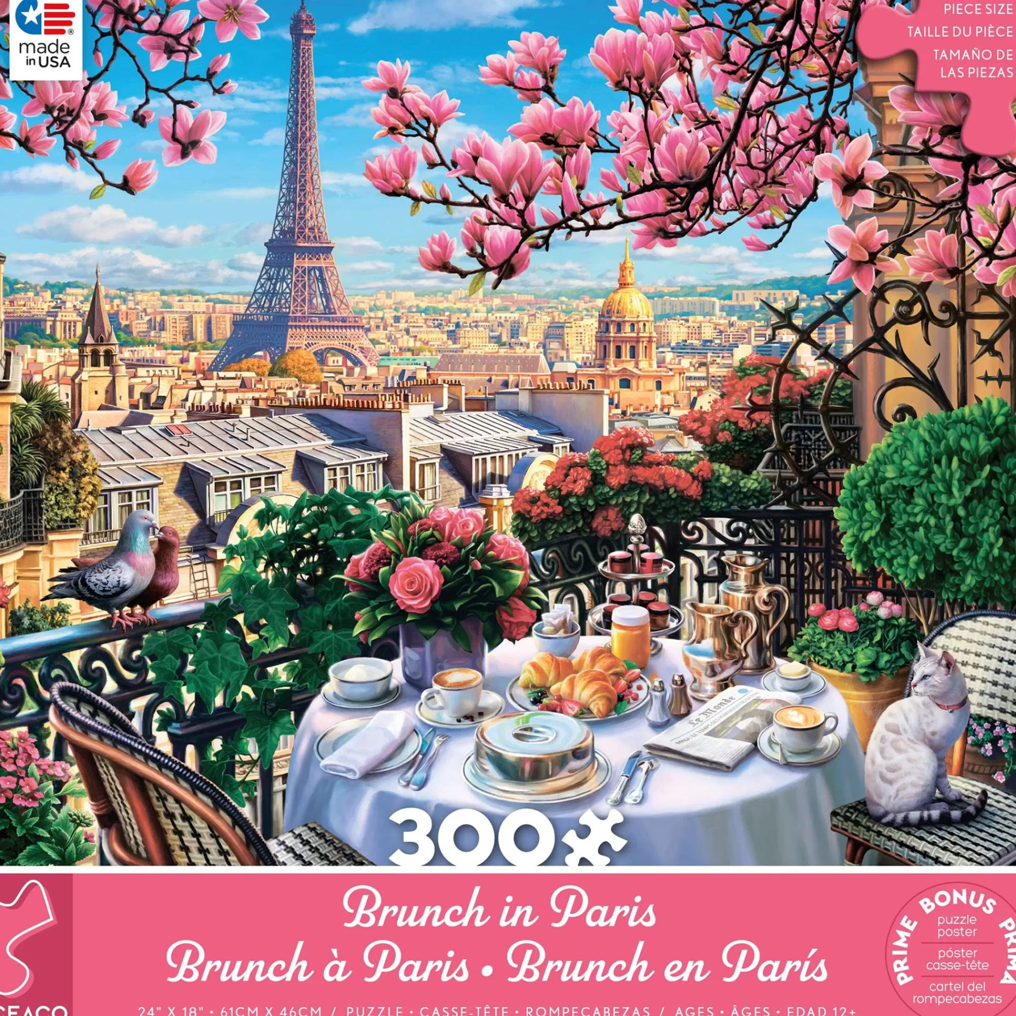 Ceaco Brunch In Paris - 300 Piece Puzzle* Cat Puzzles