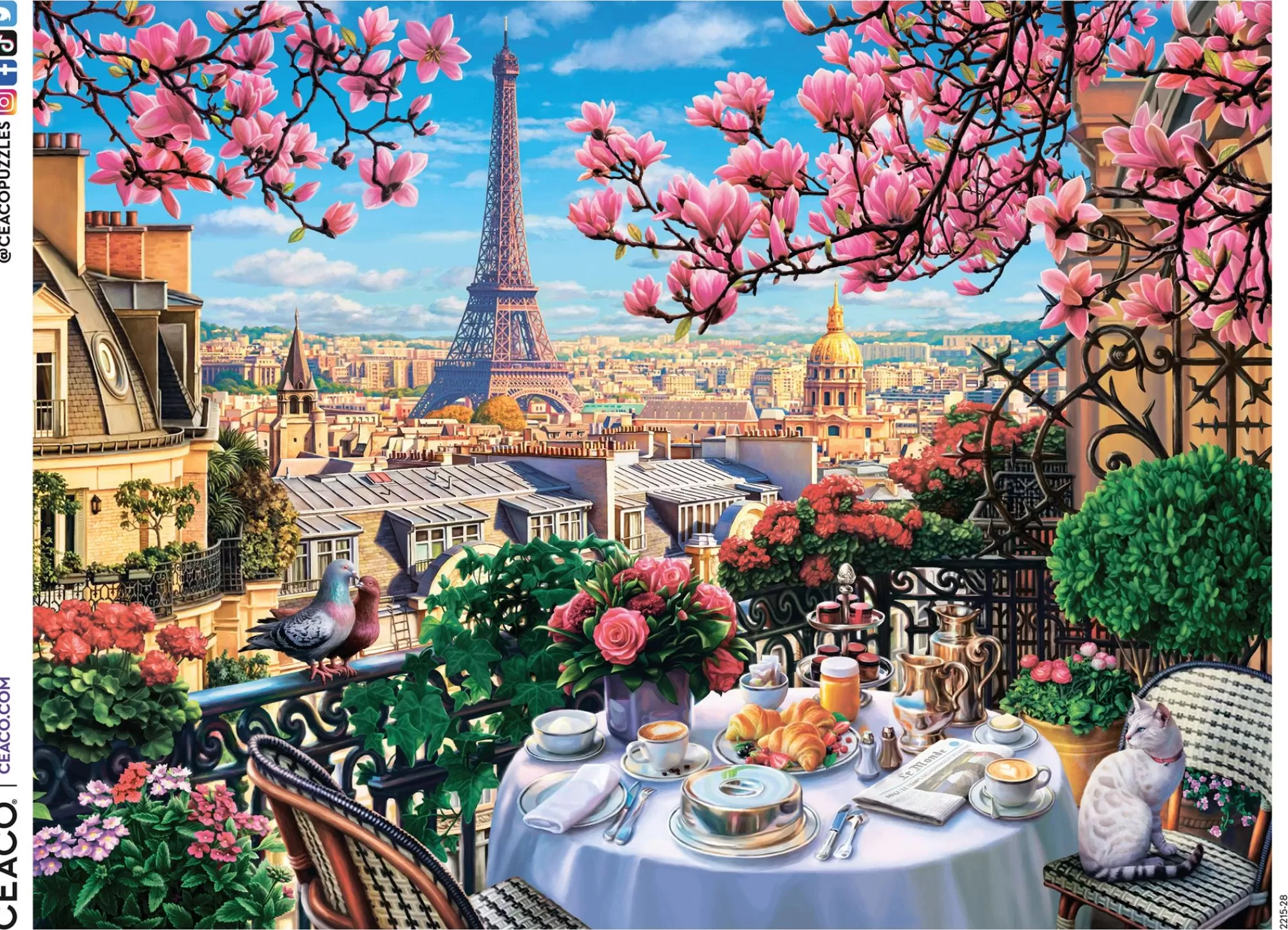 Ceaco Brunch In Paris - 300 Piece Puzzle* Cat Puzzles