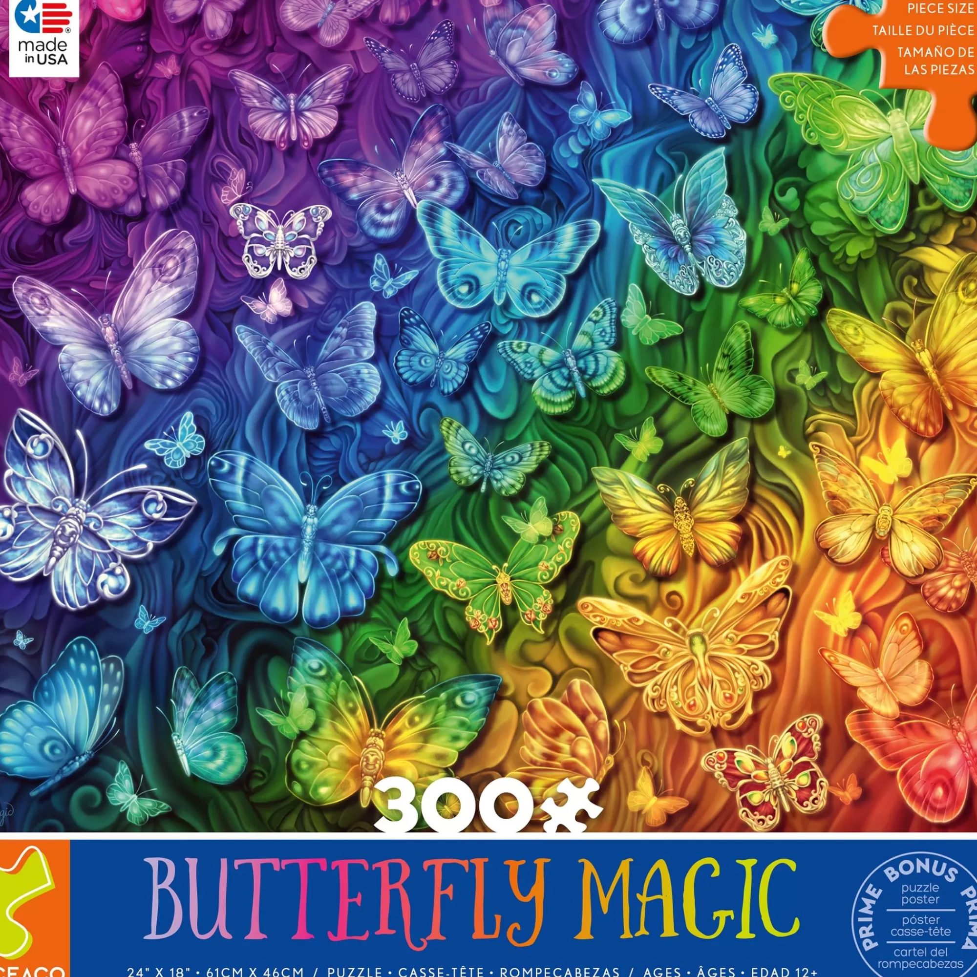 Ceaco Butterfly Magic - 300 Piece Puzzle* Made In Usa' Puzzles