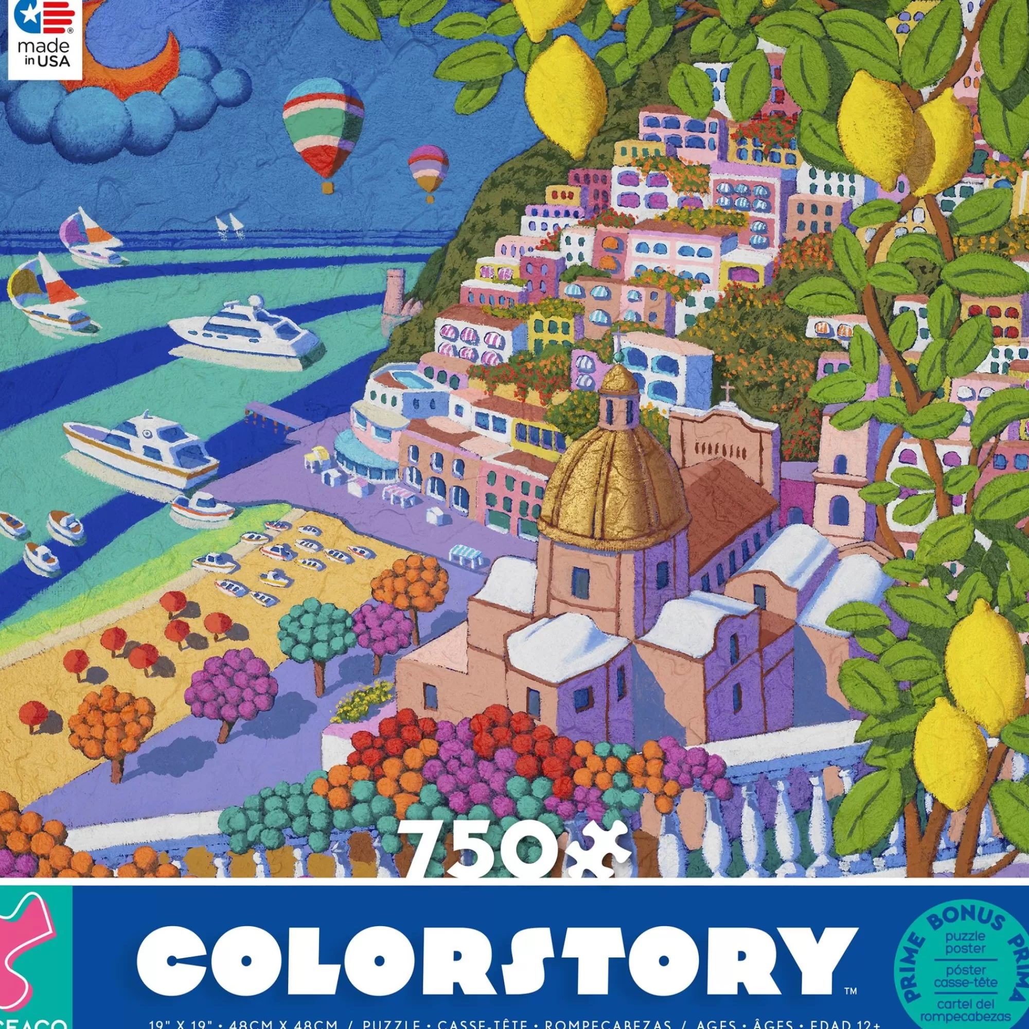 Ceaco Colorstory - Positano - 750 Piece Puzzle* Made In Usa' Puzzles