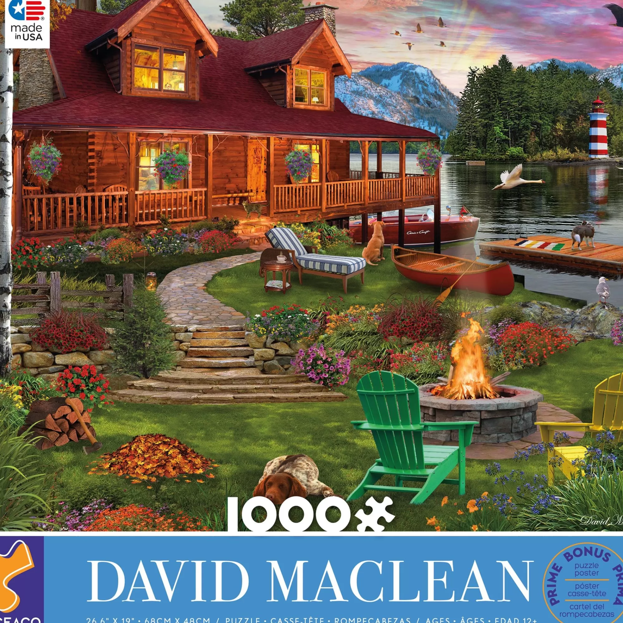 Ceaco David Maclean - Cottage Retreat - 1000 Piece Puzzle* Landscapes