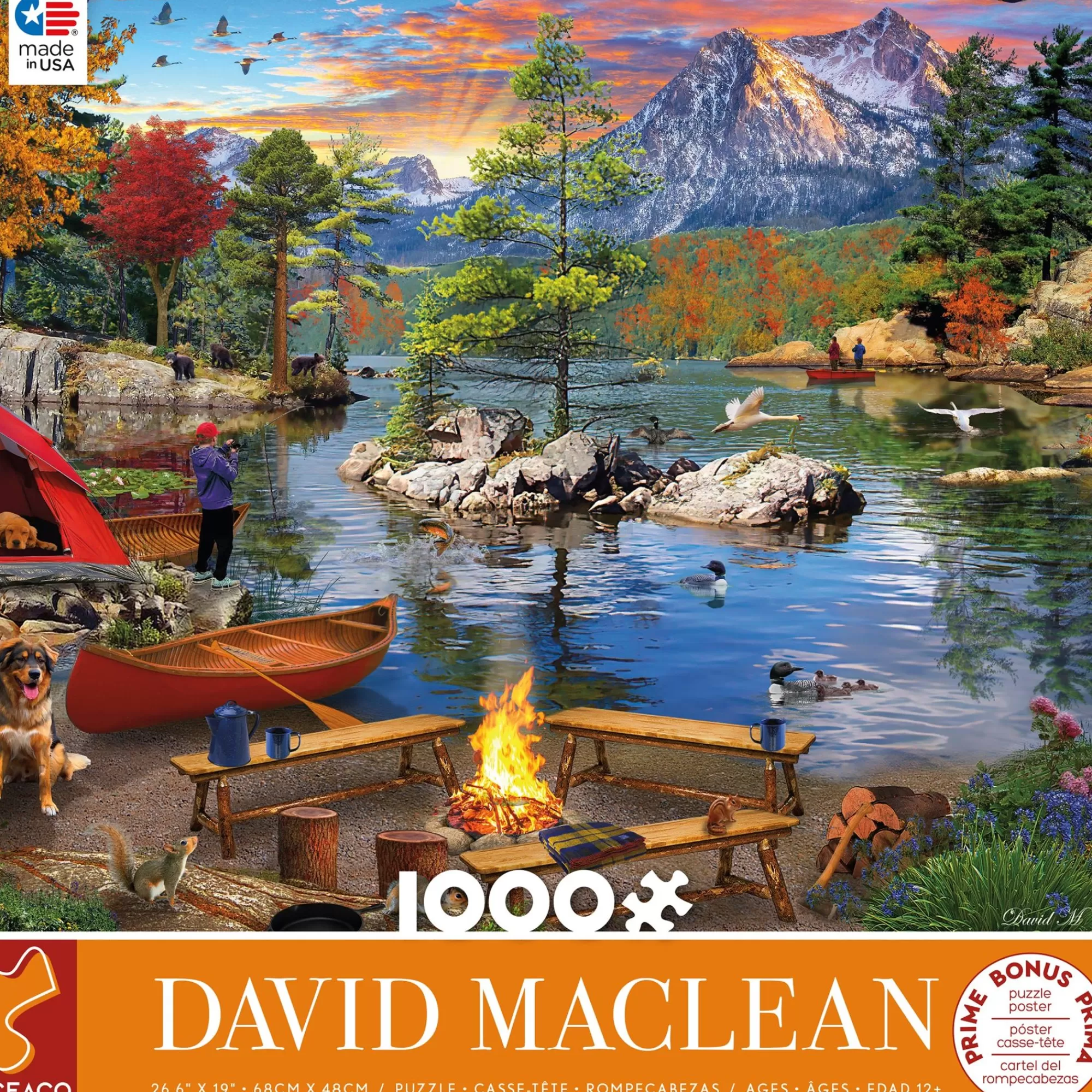 Ceaco David Maclean - Fishing With My Son - 1000 Piece Puzzle* Landscapes