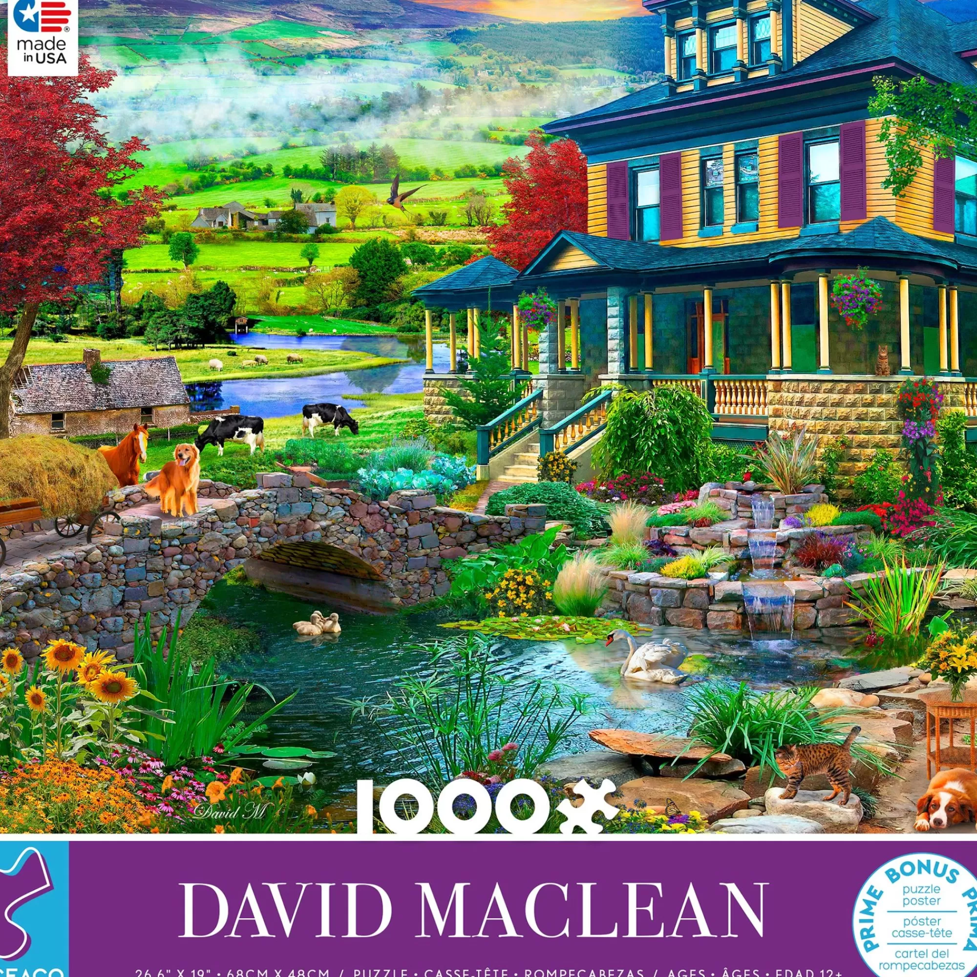 Ceaco David Maclean - Grandma'S Country House - 1000 Piece Puzzle* Landscapes