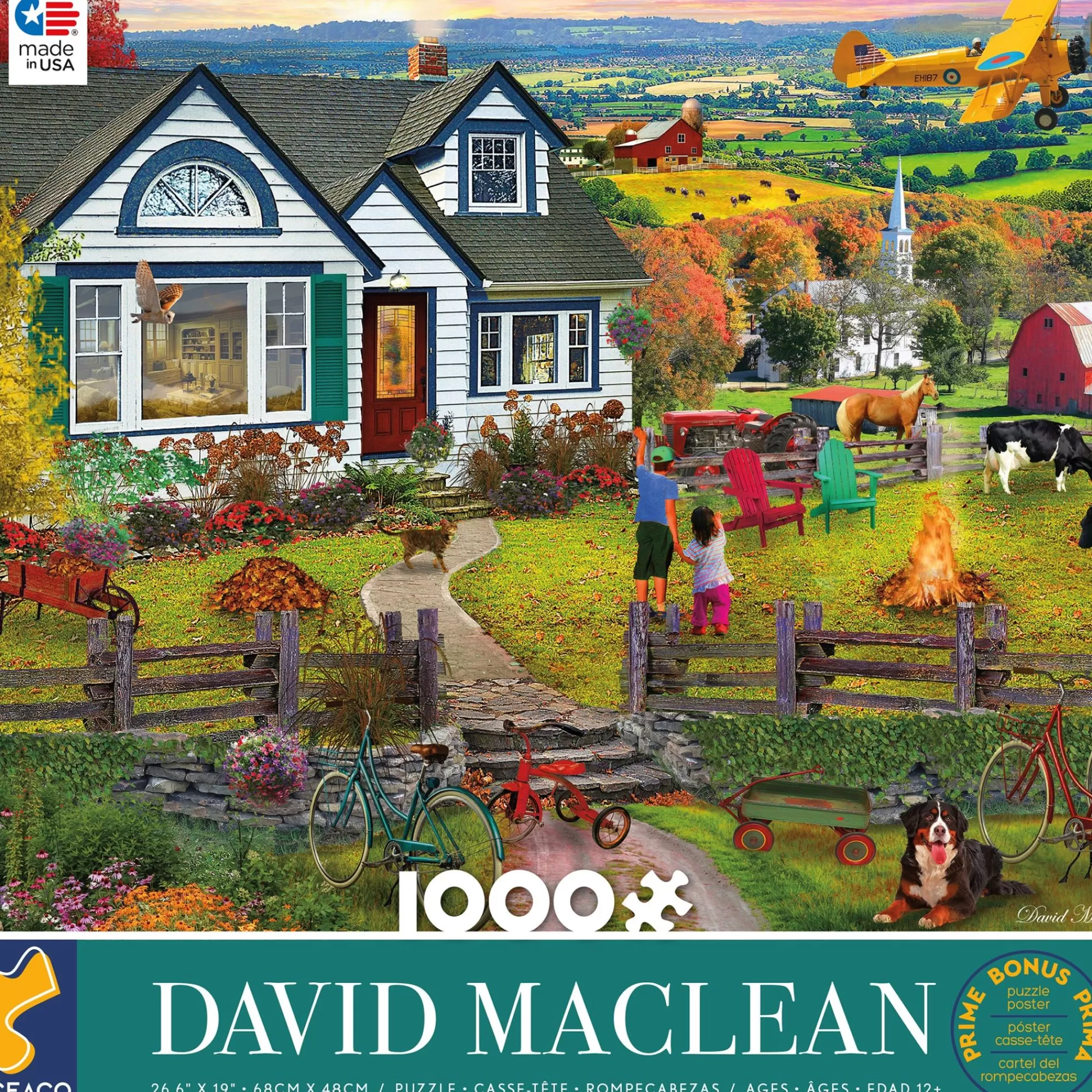 Ceaco David Maclean - The Fly By- 1000 Piece Puzzle* Landscapes