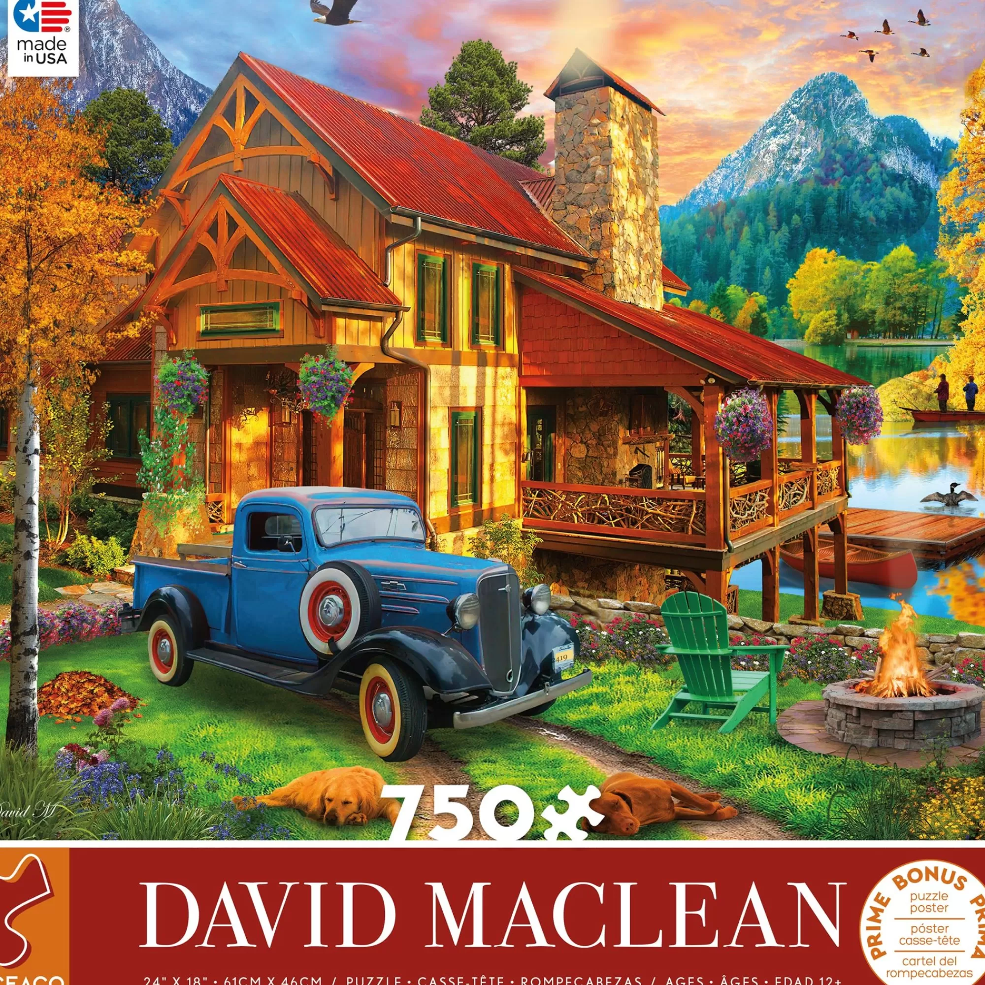 Ceaco David Maclean - The Getaway - 750 Piece Puzzle* Americana Puzzles