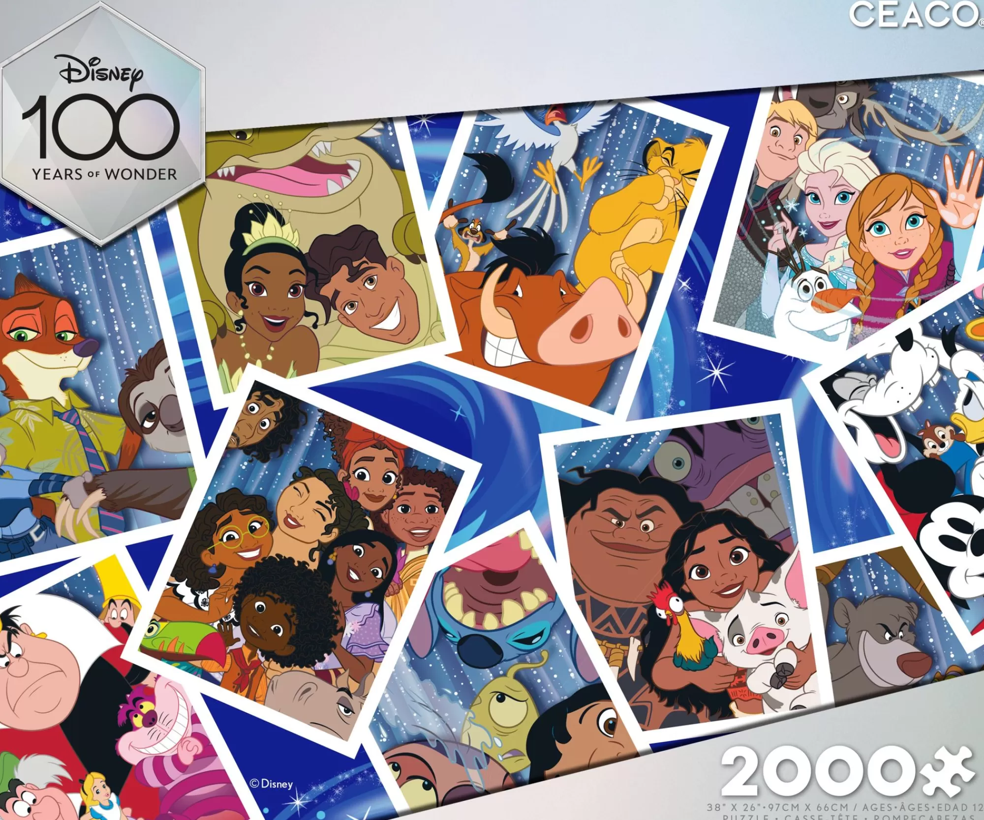 Ceaco Disney 100 - Selfies - 2000 Piece Puzzle* Disney Puzzles