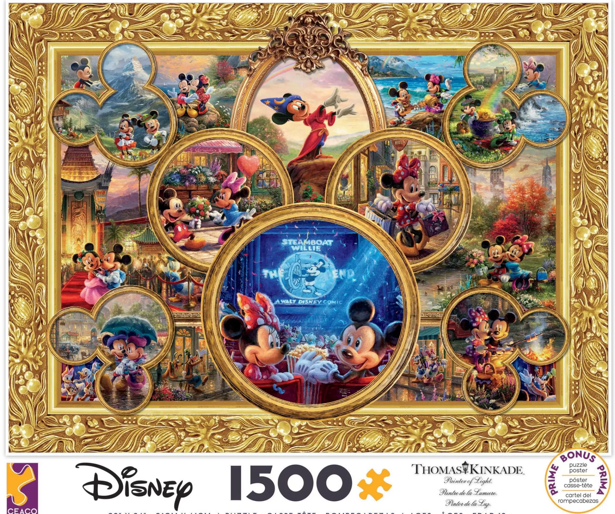 Ceaco Disney - Mickey Mouse Collage - 1500 Piece Puzzle* Disney Puzzles