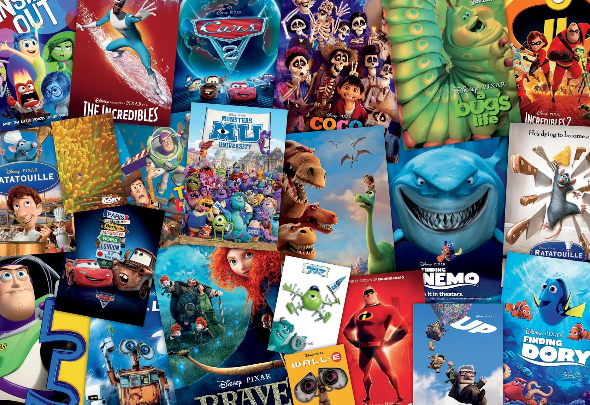 Ceaco Disney / Pixar - Movie Posters - 2000 Piece Puzzle* Disney Puzzles