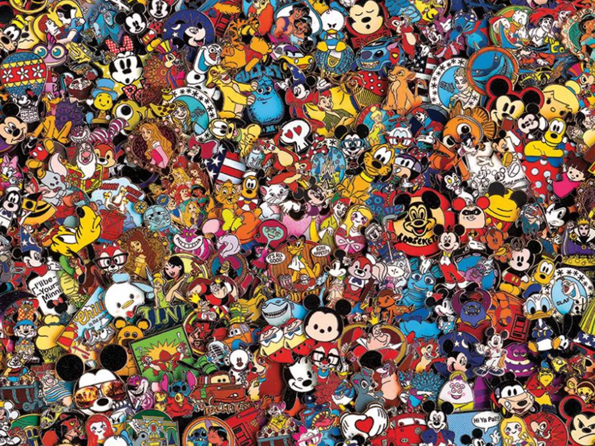 Ceaco Disney Collection - Collector Pins - 750 Piece Puzzle* Collage Puzzles