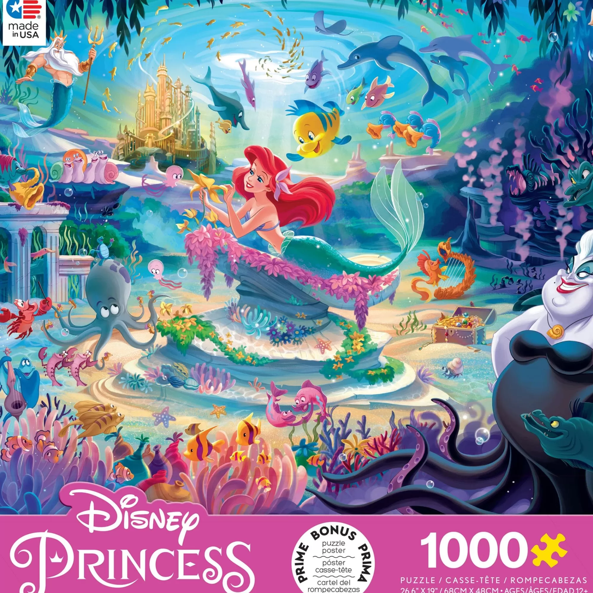 Ceaco Disney Fine Art - Little Mermaid - 1000 Piece Puzzle* Disney Puzzles