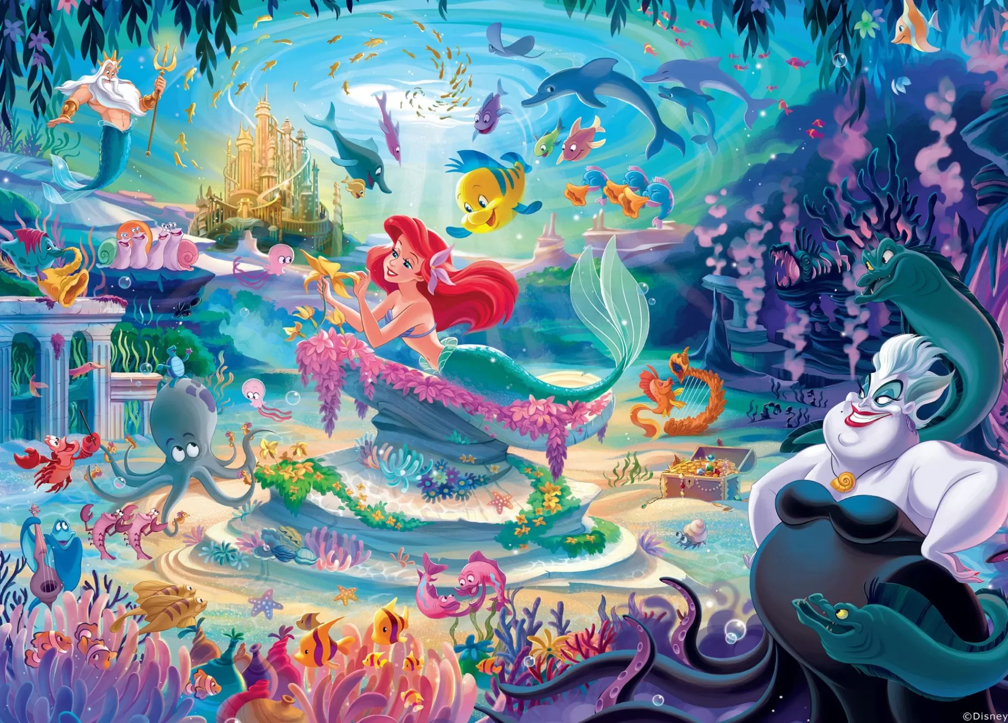 Ceaco Disney Fine Art - Little Mermaid - 1000 Piece Puzzle* Disney Puzzles