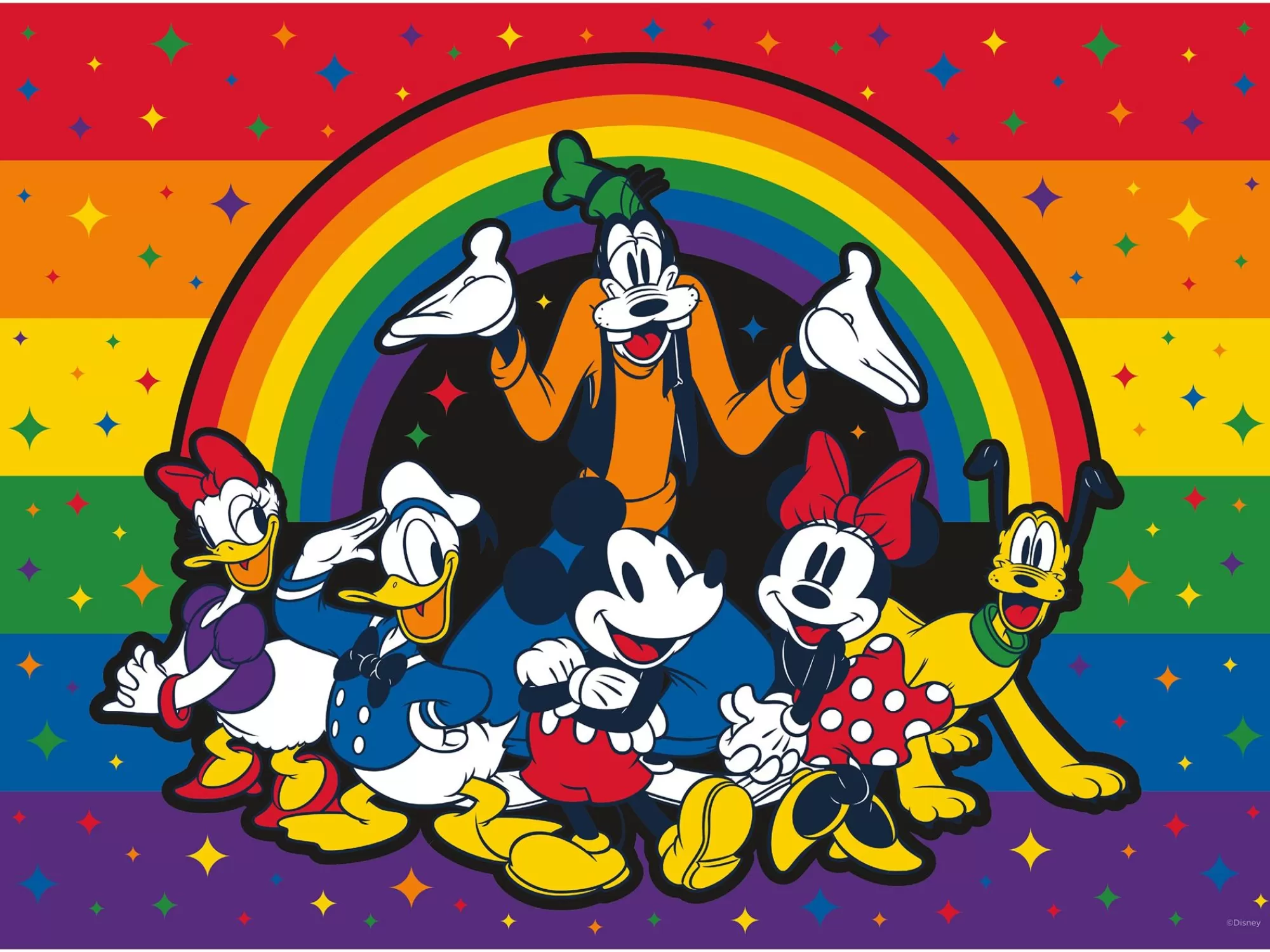 Ceaco Disney Friends - Rainbow Friends- 200 Piece Puzzle* Disney Puzzles