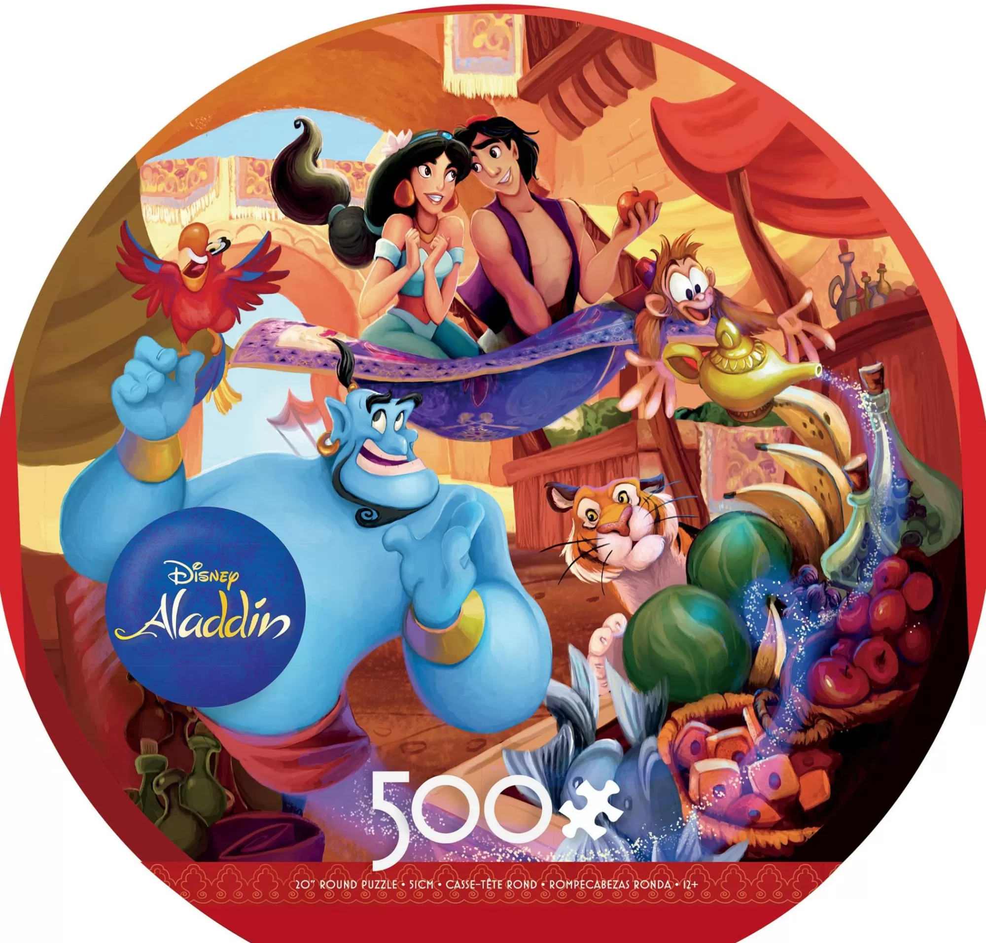 Ceaco Disney Round - Aladdin - 500 Piece Puzzle* Disney Puzzles