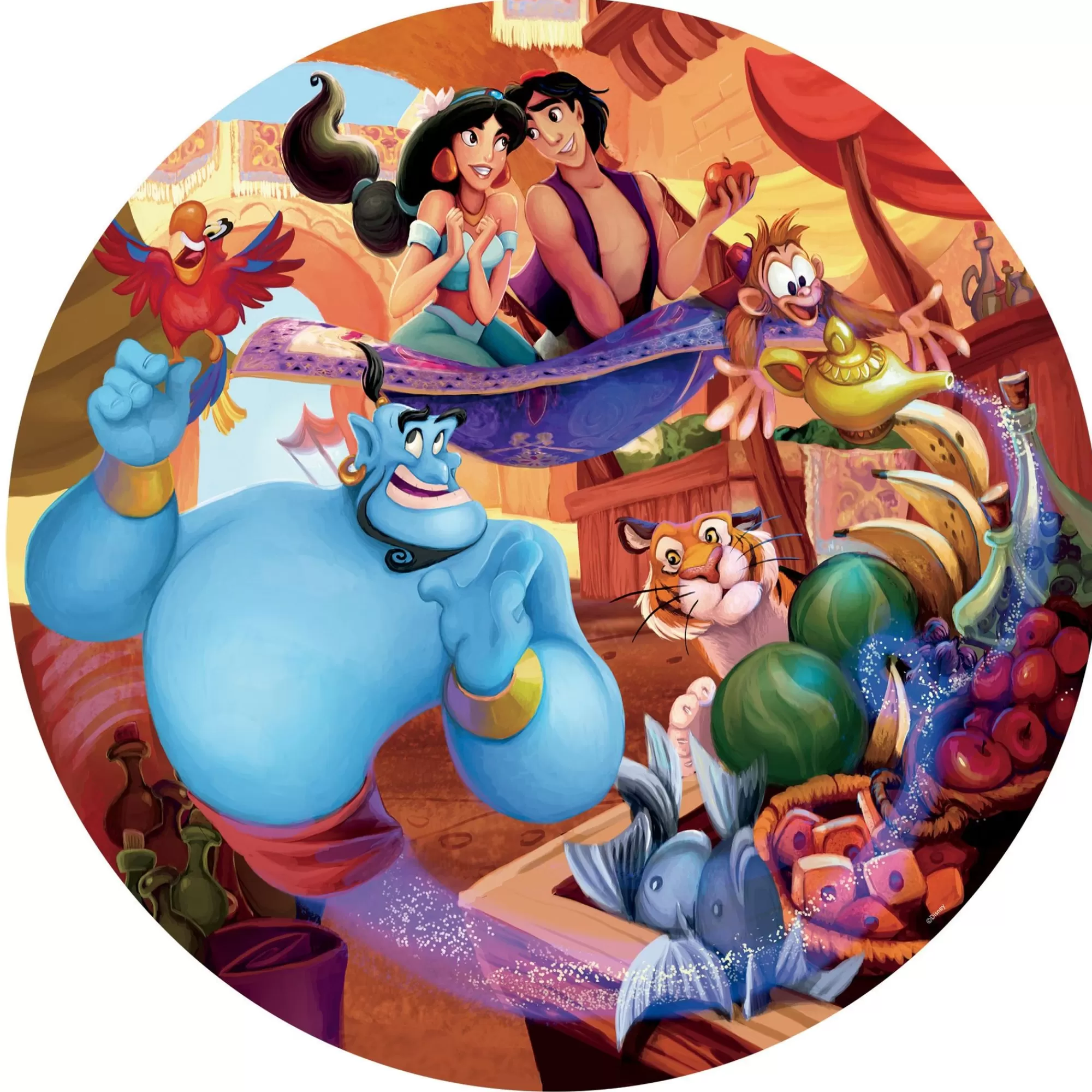 Ceaco Disney Round - Aladdin - 500 Piece Puzzle* Disney Puzzles