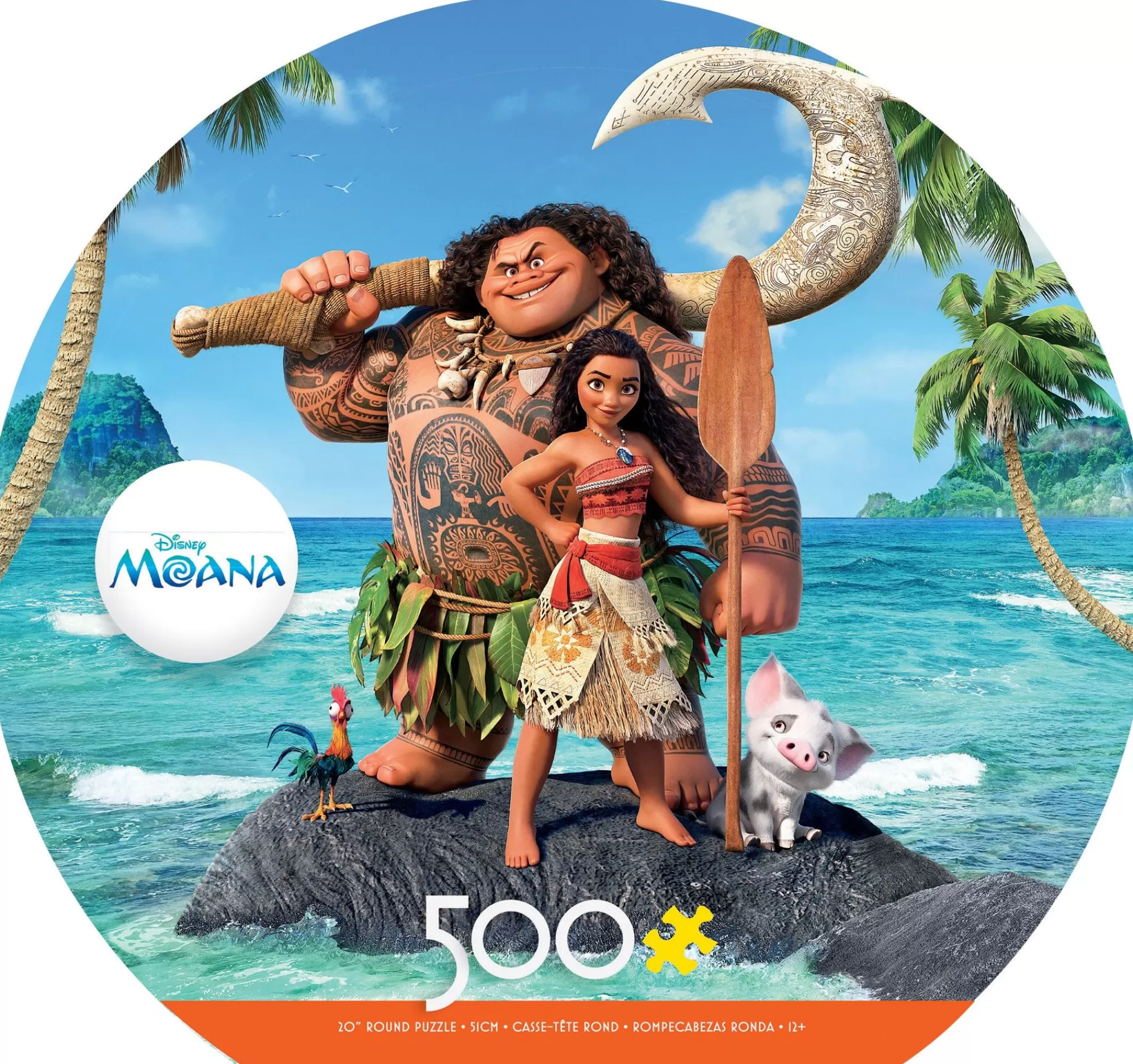 Ceaco Disney Round - Moana - 500 Piece Puzzle* Disney Puzzles