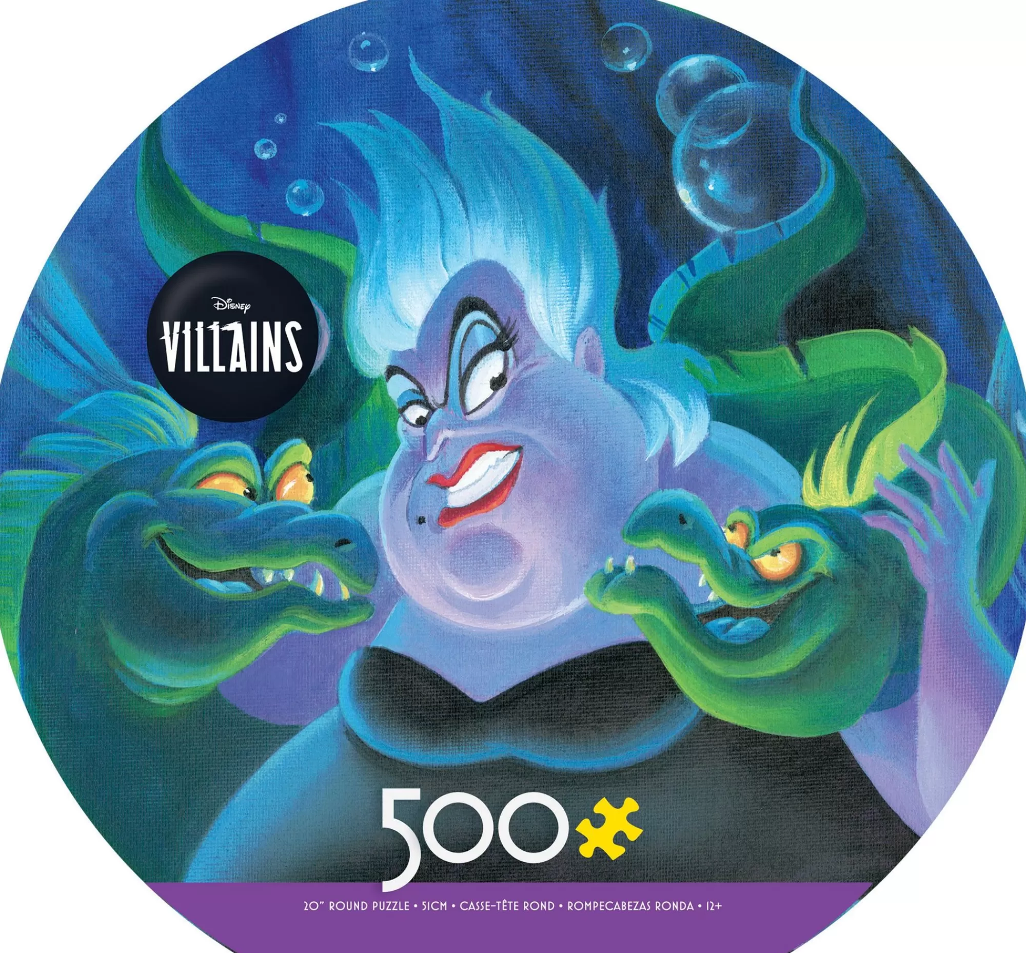 Ceaco Disney Round - Villains - 500 Piece Puzzle* Disney Puzzles