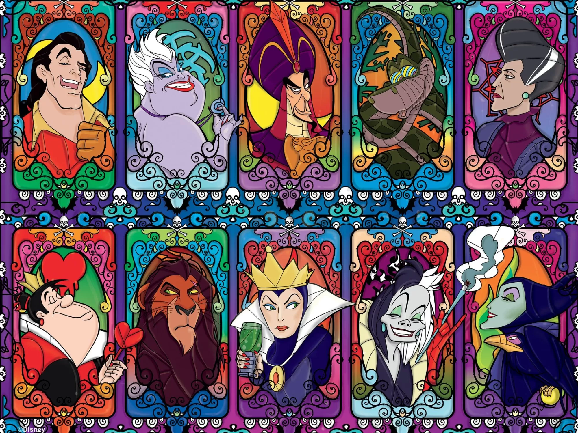 Ceaco Disney Villains 2 - 1500 Piece Puzzle* Comic Art Puzzles