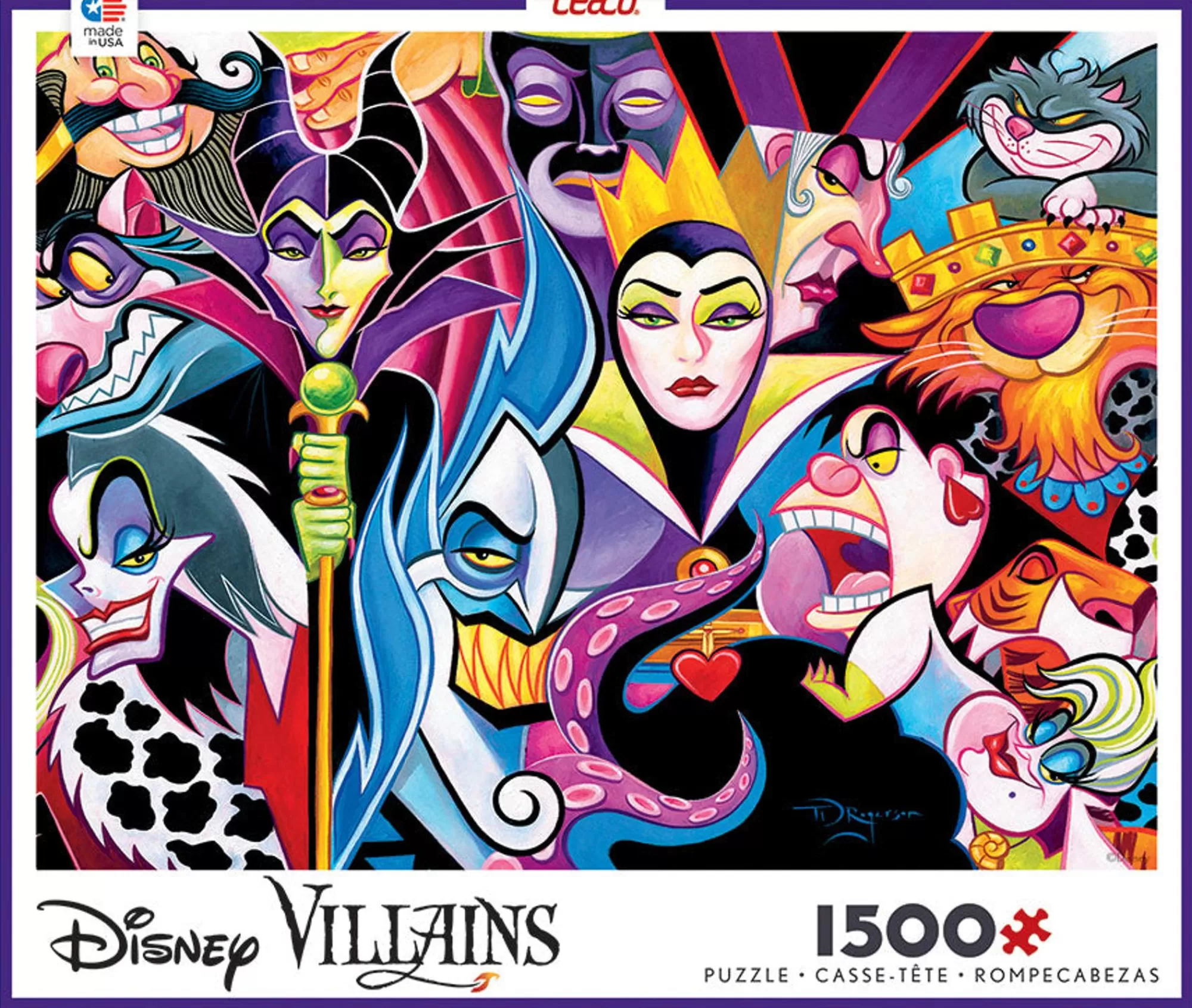 Ceaco Disney Villains - 1500 Piece Puzzle* Comic Art Puzzles