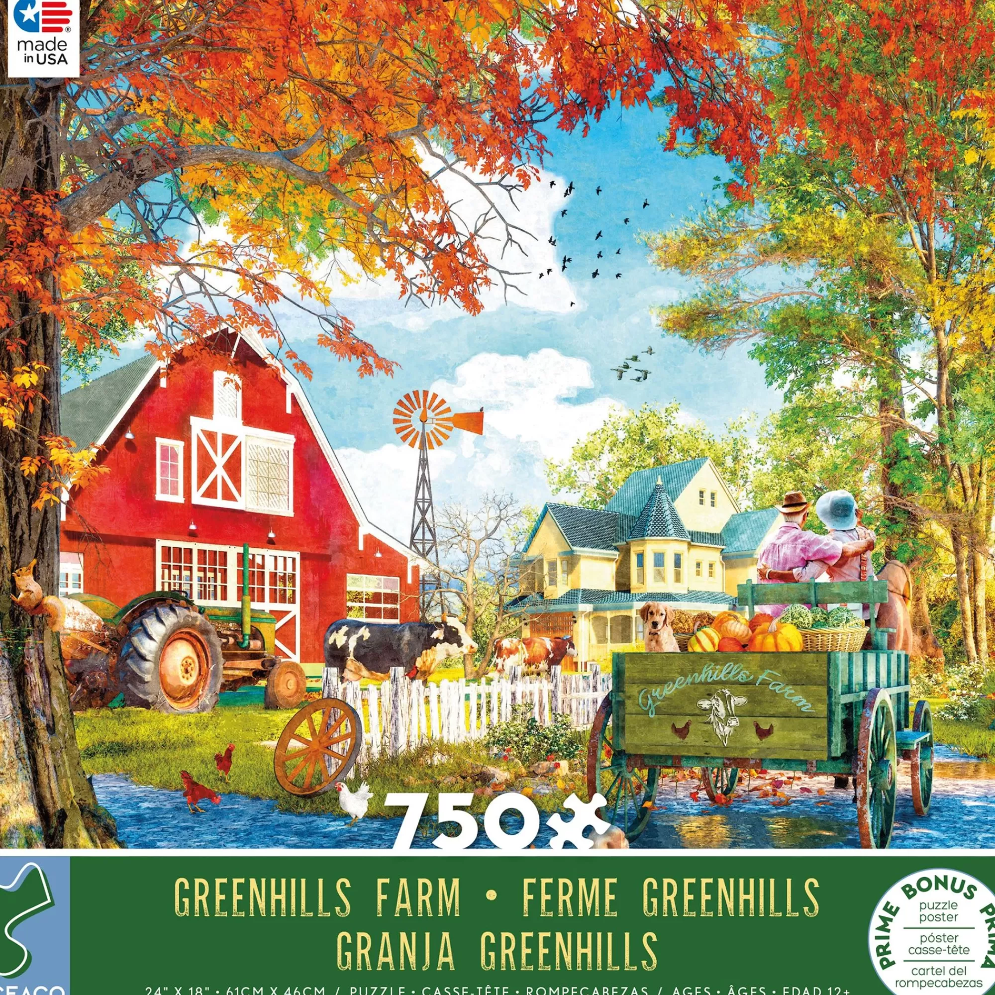 Ceaco Dominic Davison - Greenhills Farm - 750 Piece Puzzle* Landscapes