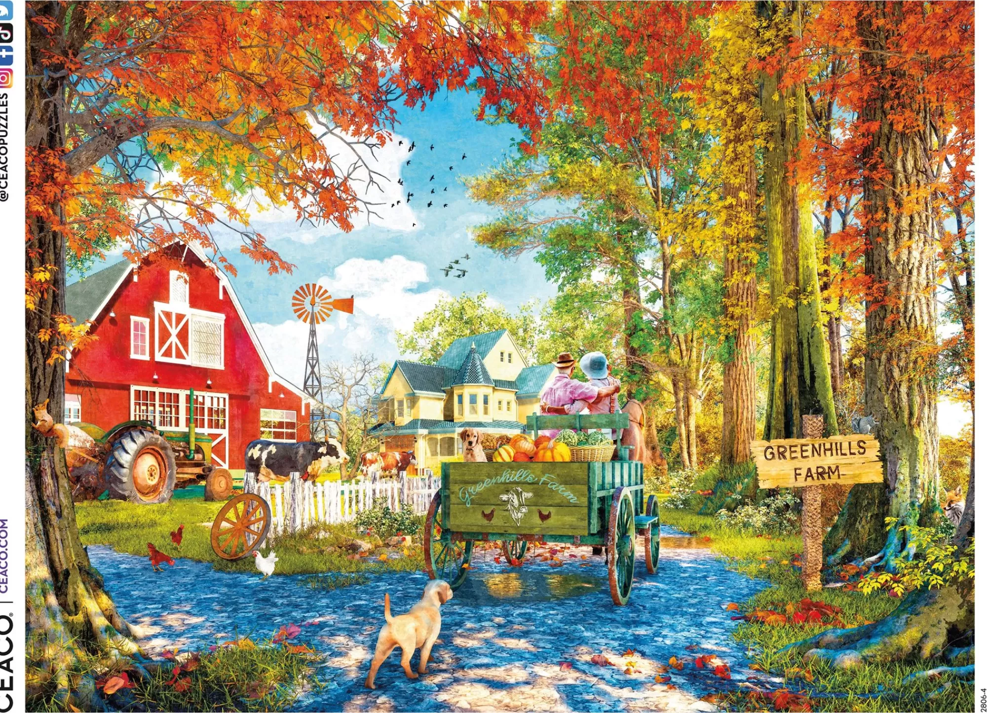 Ceaco Dominic Davison - Greenhills Farm - 750 Piece Puzzle* Landscapes