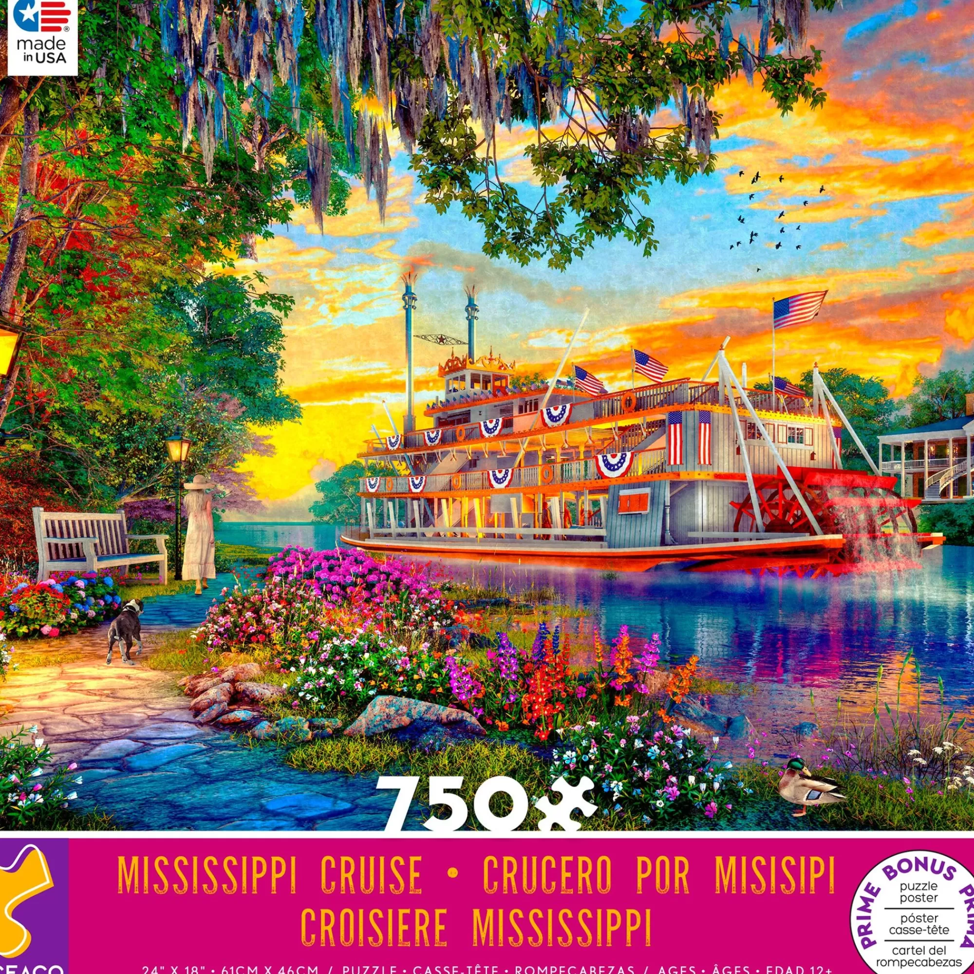 Ceaco Dominic Davison - Mississippi Cruise - 750 Piece Puzzle* Landscapes