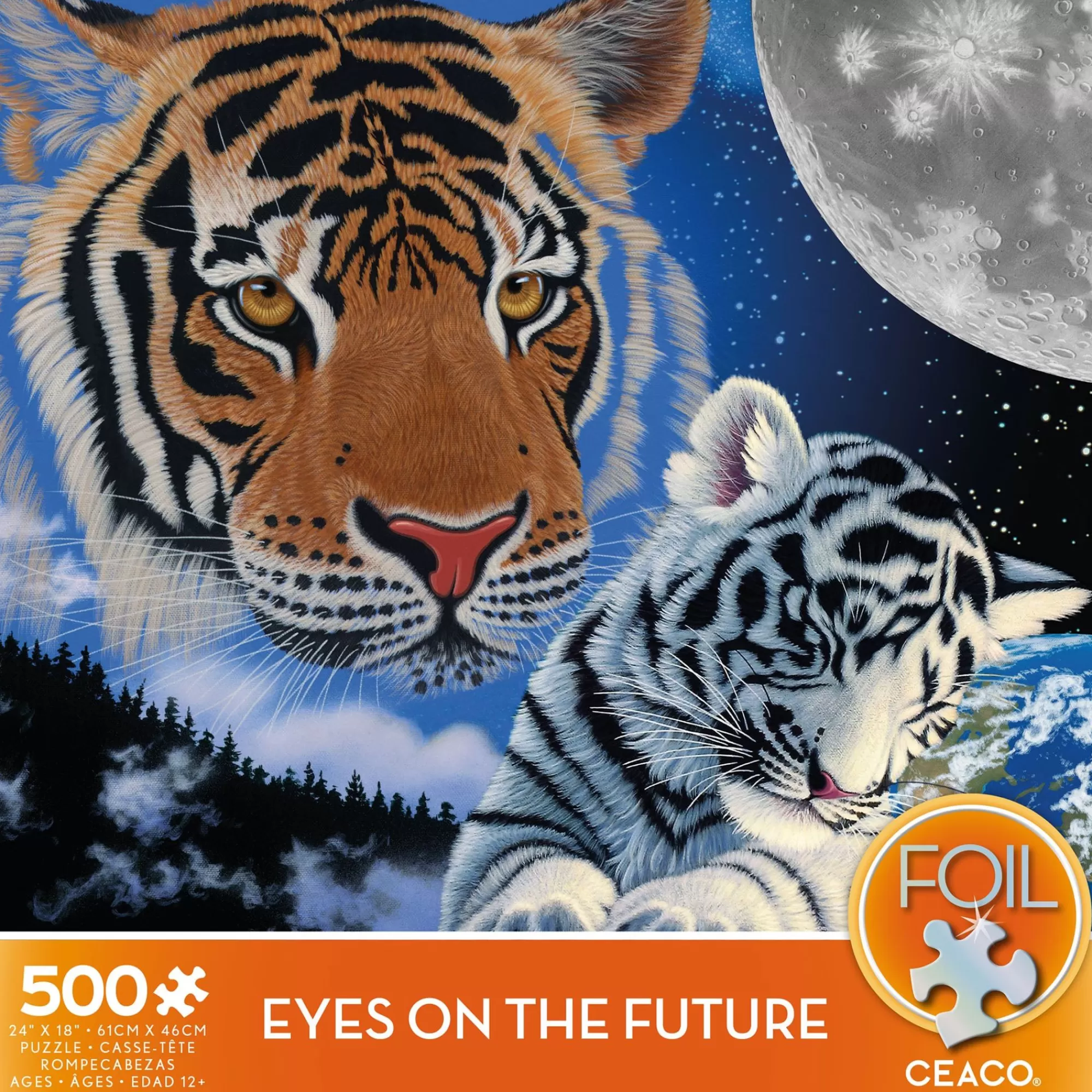 Ceaco Eyes On The Future - 500 Piece Foil Puzzle* Made In Usa' Puzzles