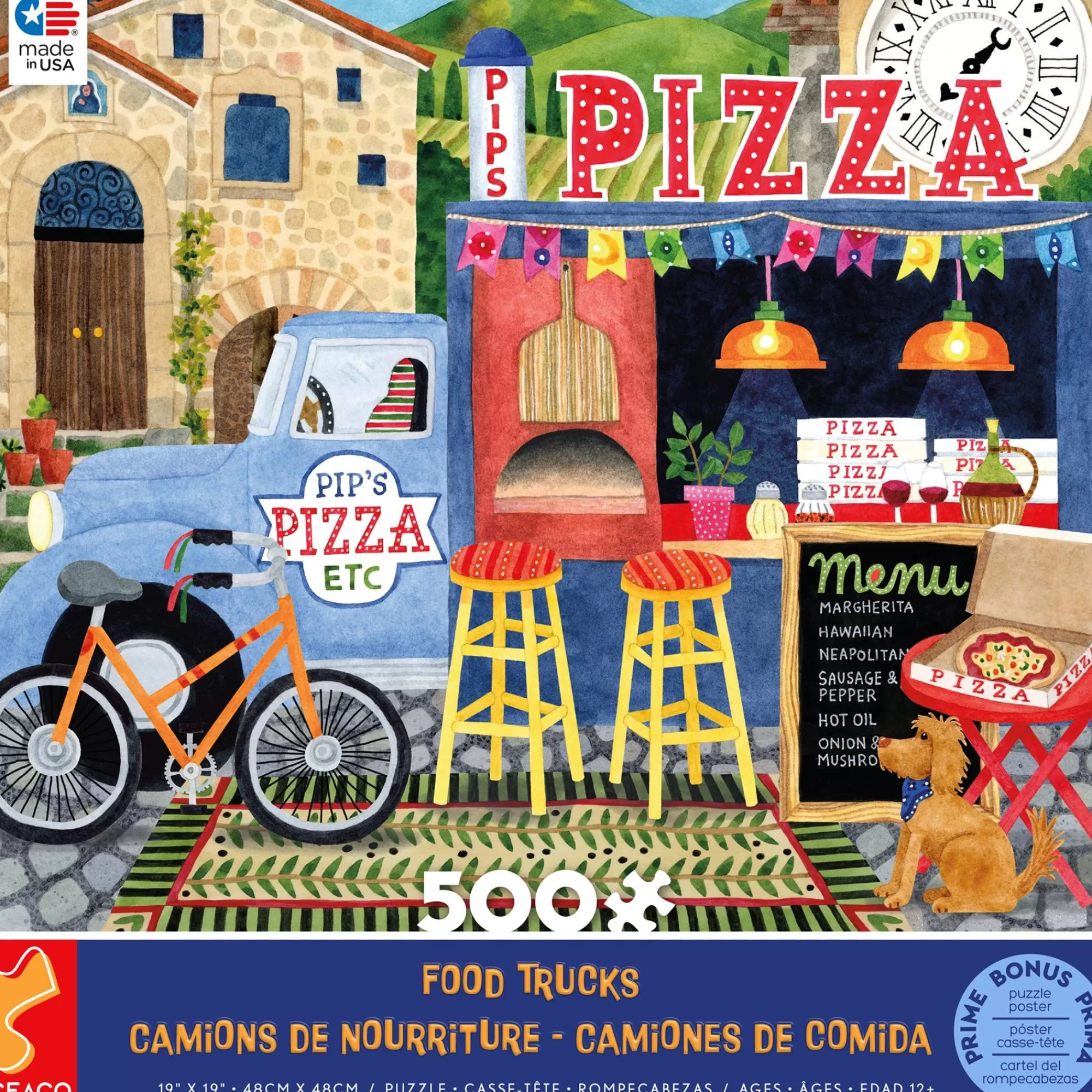 Ceaco Food Trucks - Pip'S Pizza Truck - 500 Piece Puzzle* Food Puzzles