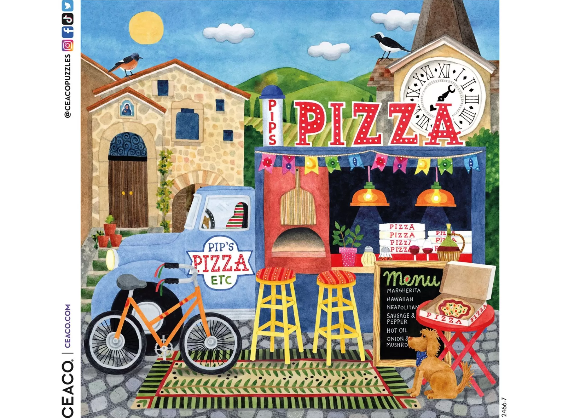 Ceaco Food Trucks - Pip'S Pizza Truck - 500 Piece Puzzle* Food Puzzles