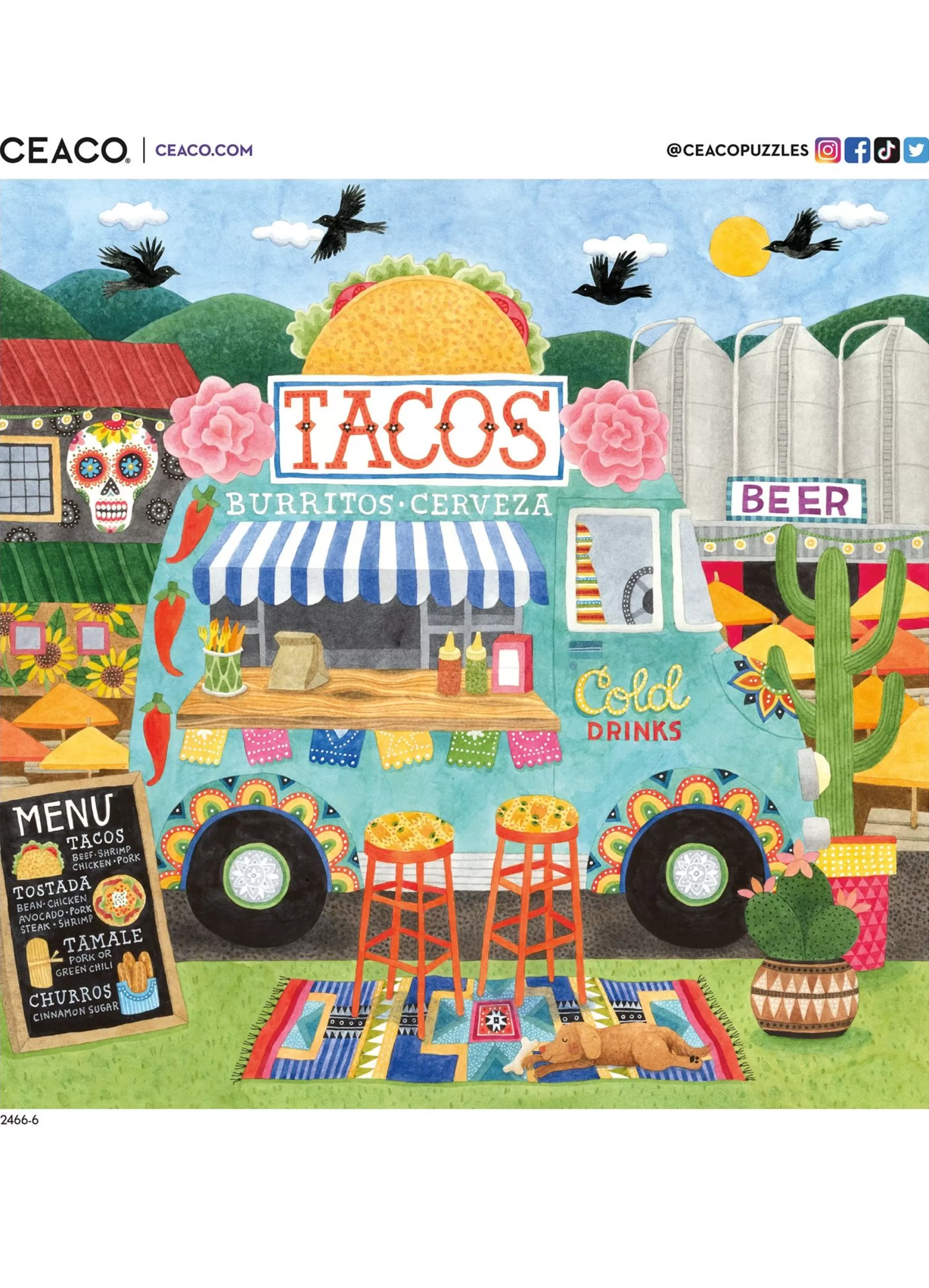 Ceaco Food Trucks - Taco Truck 2- 500 Piece Puzzle* Food Puzzles