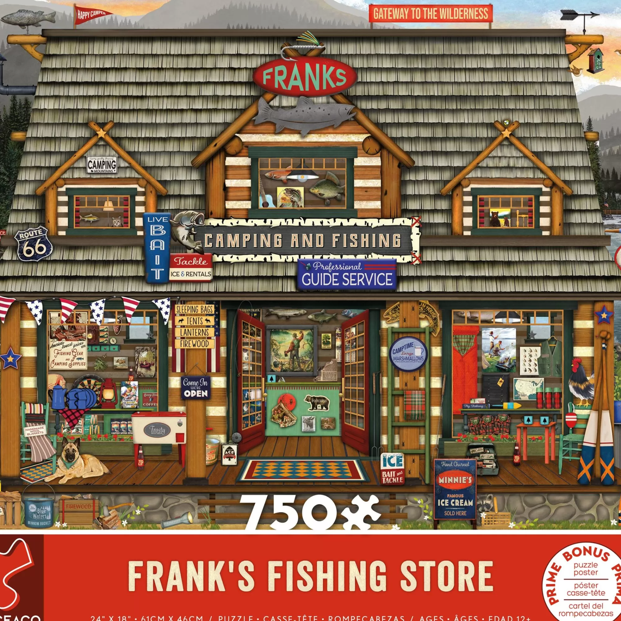 Ceaco Frank'S Fishing Store - 750 Piece Puzzle* Americana Puzzles