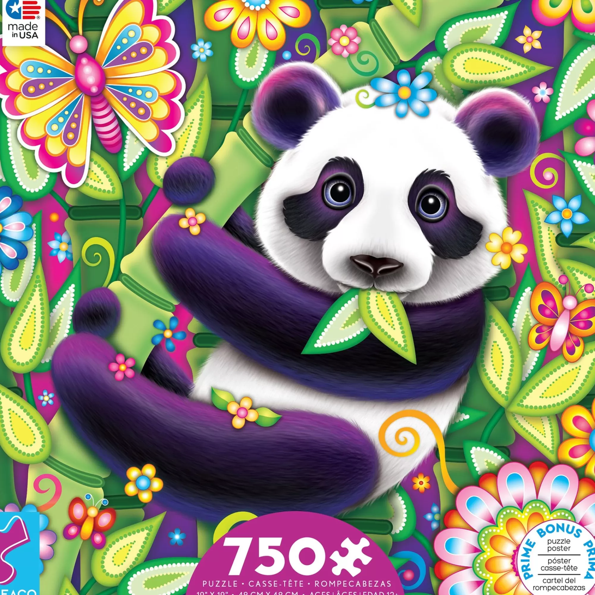 Ceaco Groovy Animals - Panda - 750 Piece Puzzle* Animal Puzzles