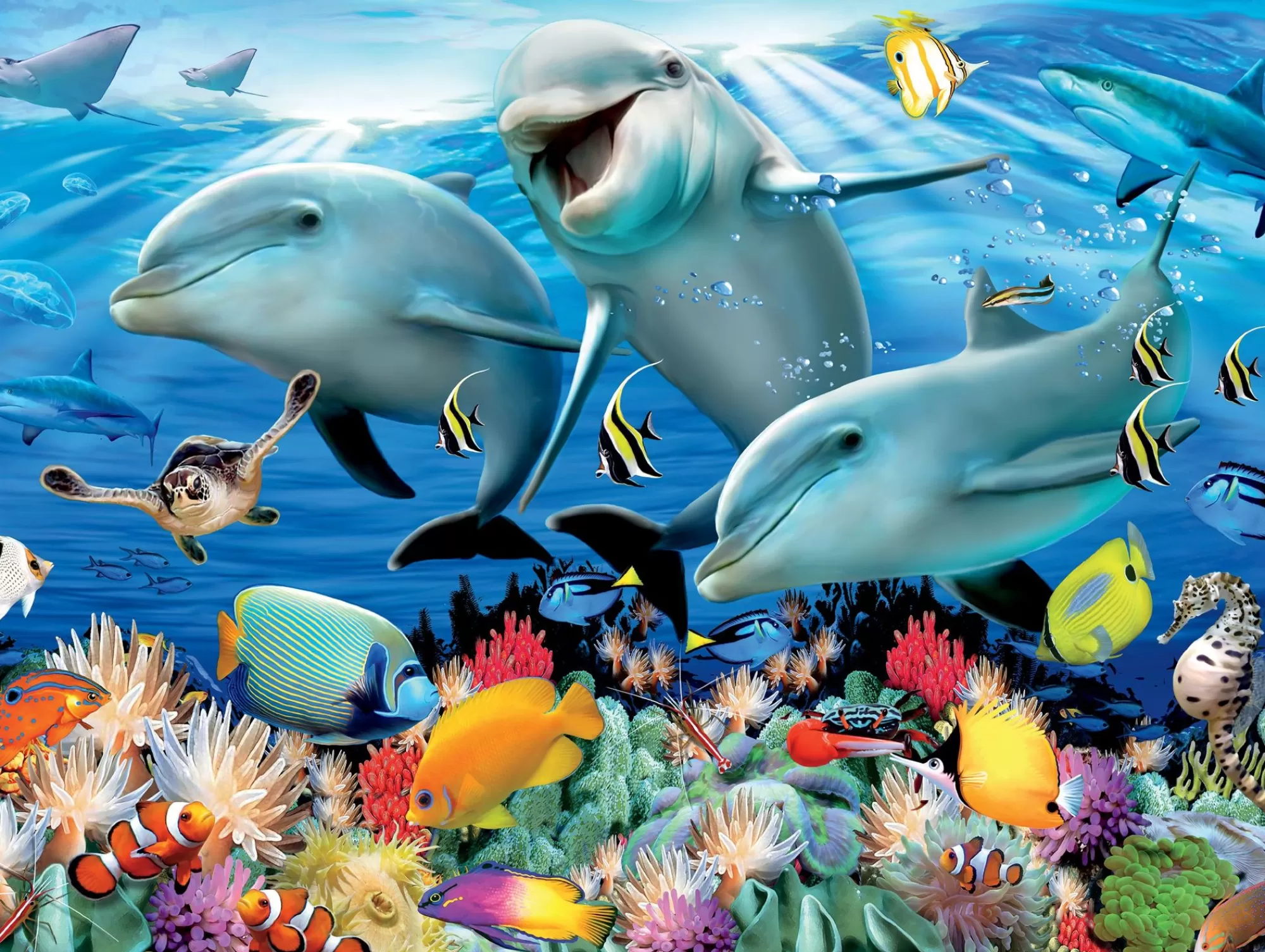 Ceaco Harmony - Ocean - 550 Piece Puzzle* Animal Puzzles