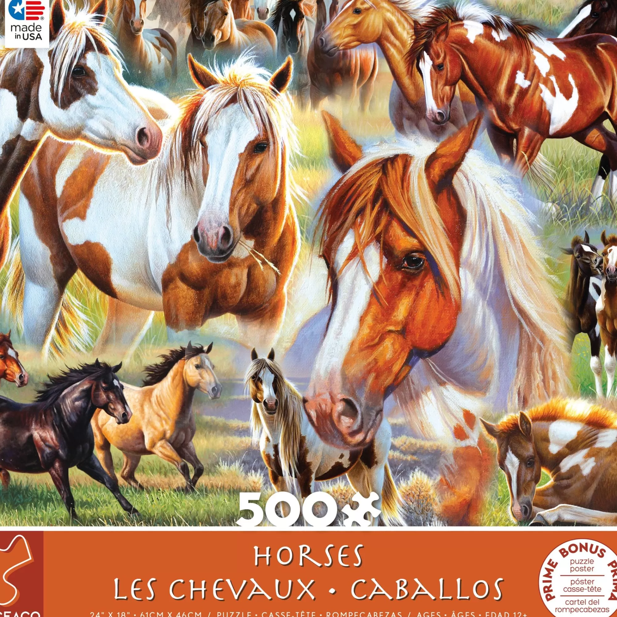 Ceaco Horses - Horse Collage - 500 Piece Puzzle* Animal Puzzles