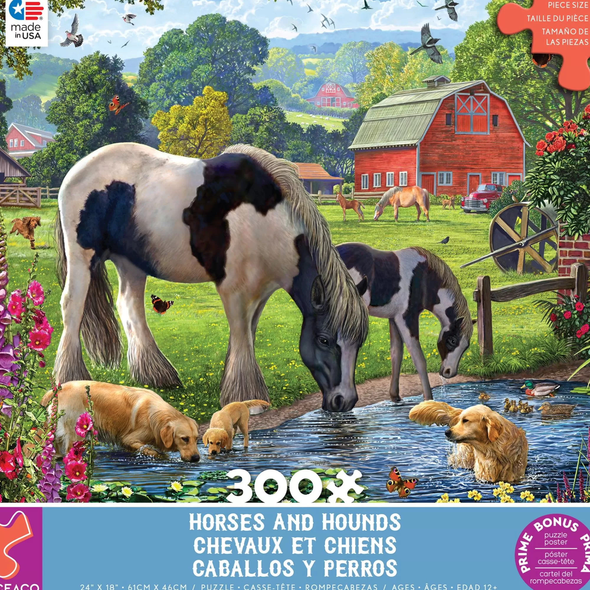 Ceaco Horses & Hounds - 300 Piece Puzzle* Animal Puzzles