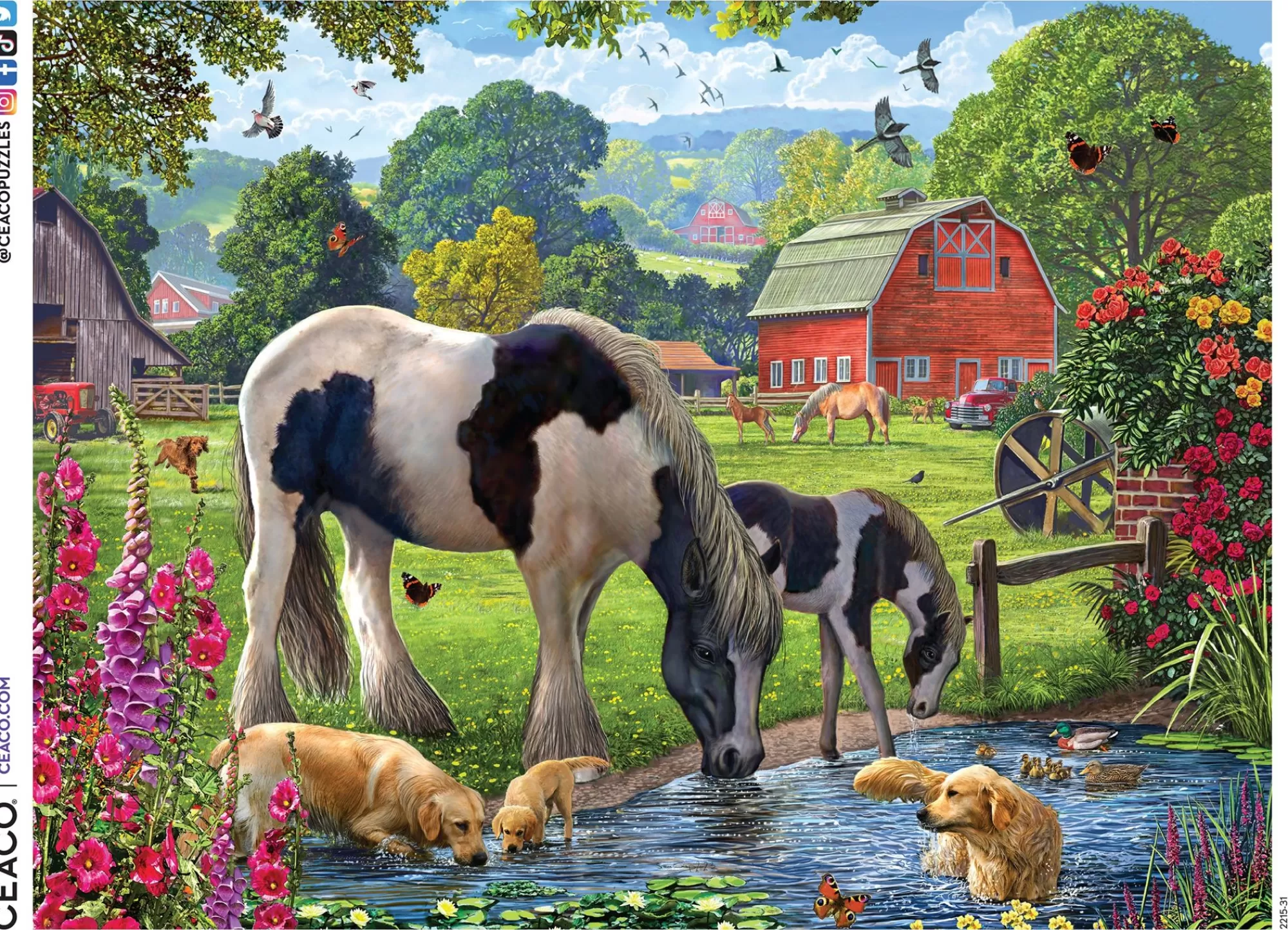 Ceaco Horses & Hounds - 300 Piece Puzzle* Animal Puzzles