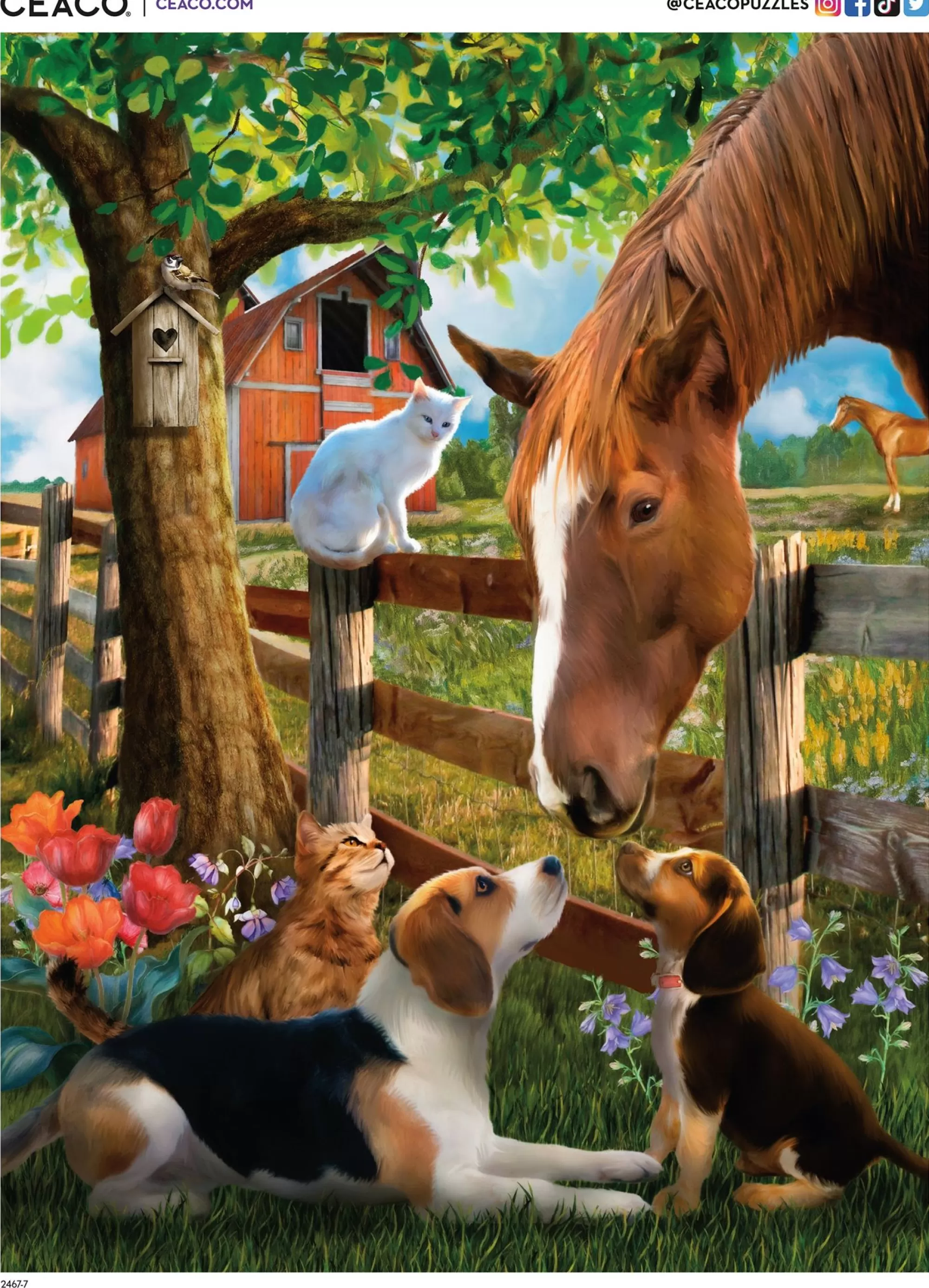 Ceaco Horses - Making Friends - 500 Piece Puzzle* Animal Puzzles