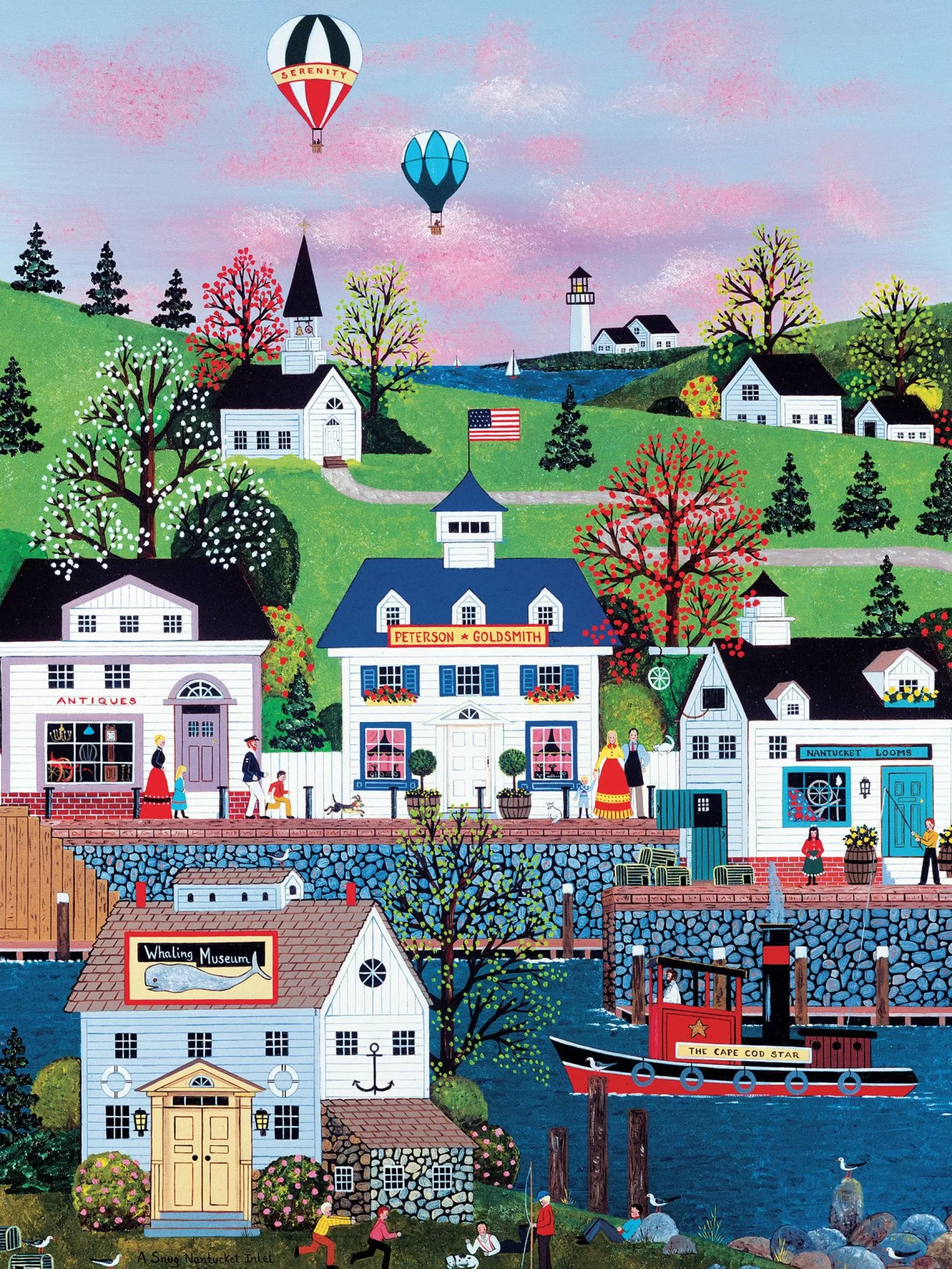 Ceaco Jane Wooster Scott - Nantucket - 550 Piece Puzzle* Americana Puzzles