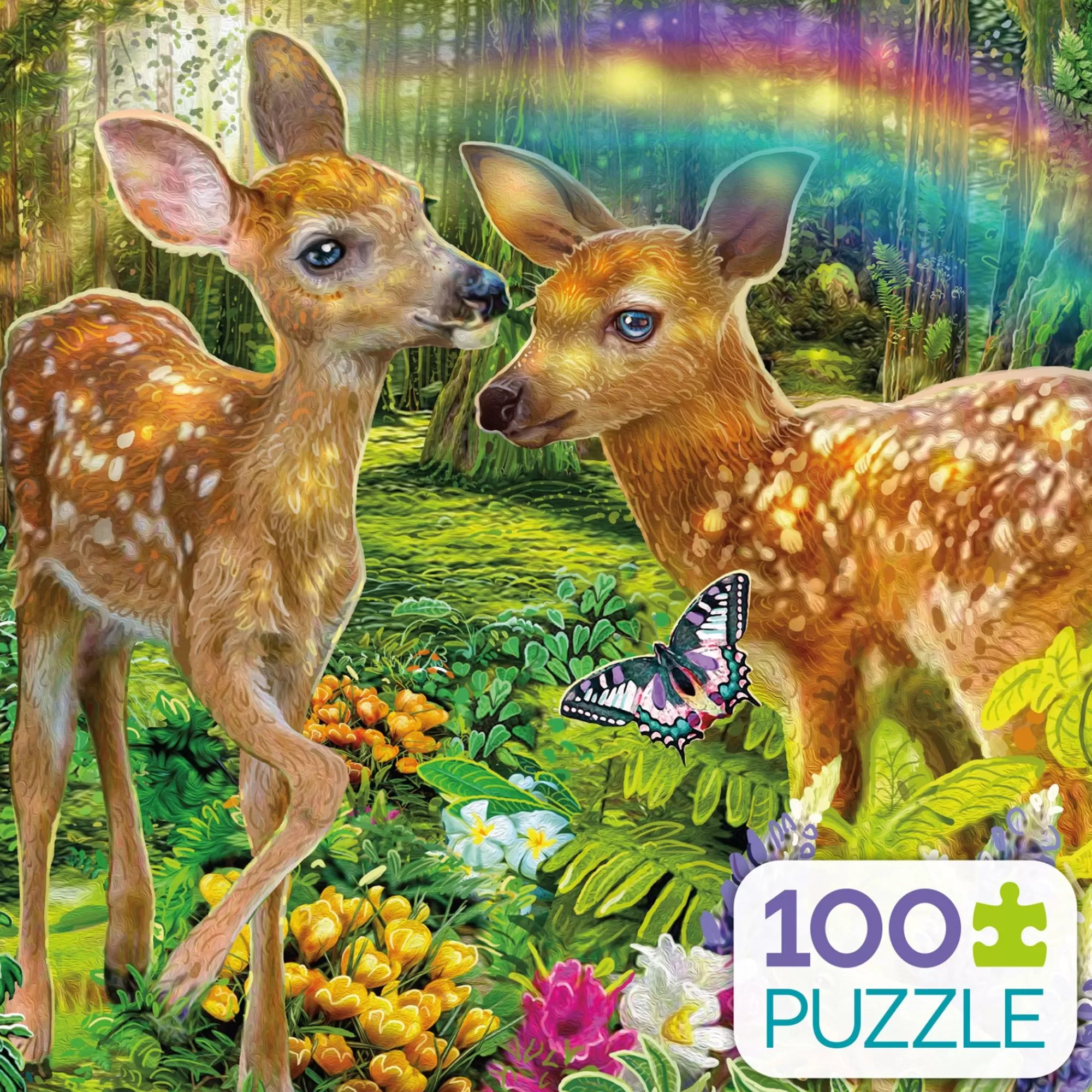 Ceaco Kids 100 Piece Puzzle - Deer Harmony - 100 Piece Puzzle* Animal Puzzles