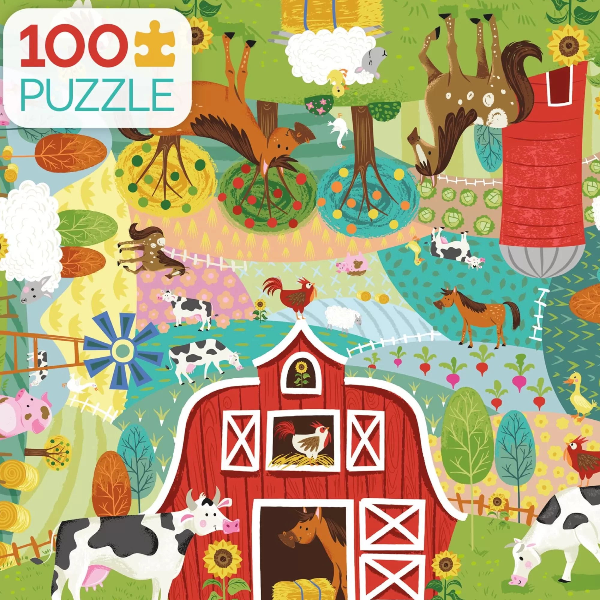 Ceaco Kids 100 Piece Puzzle - Home On The Farm - 100 Piece Puzzle* Animal Puzzles