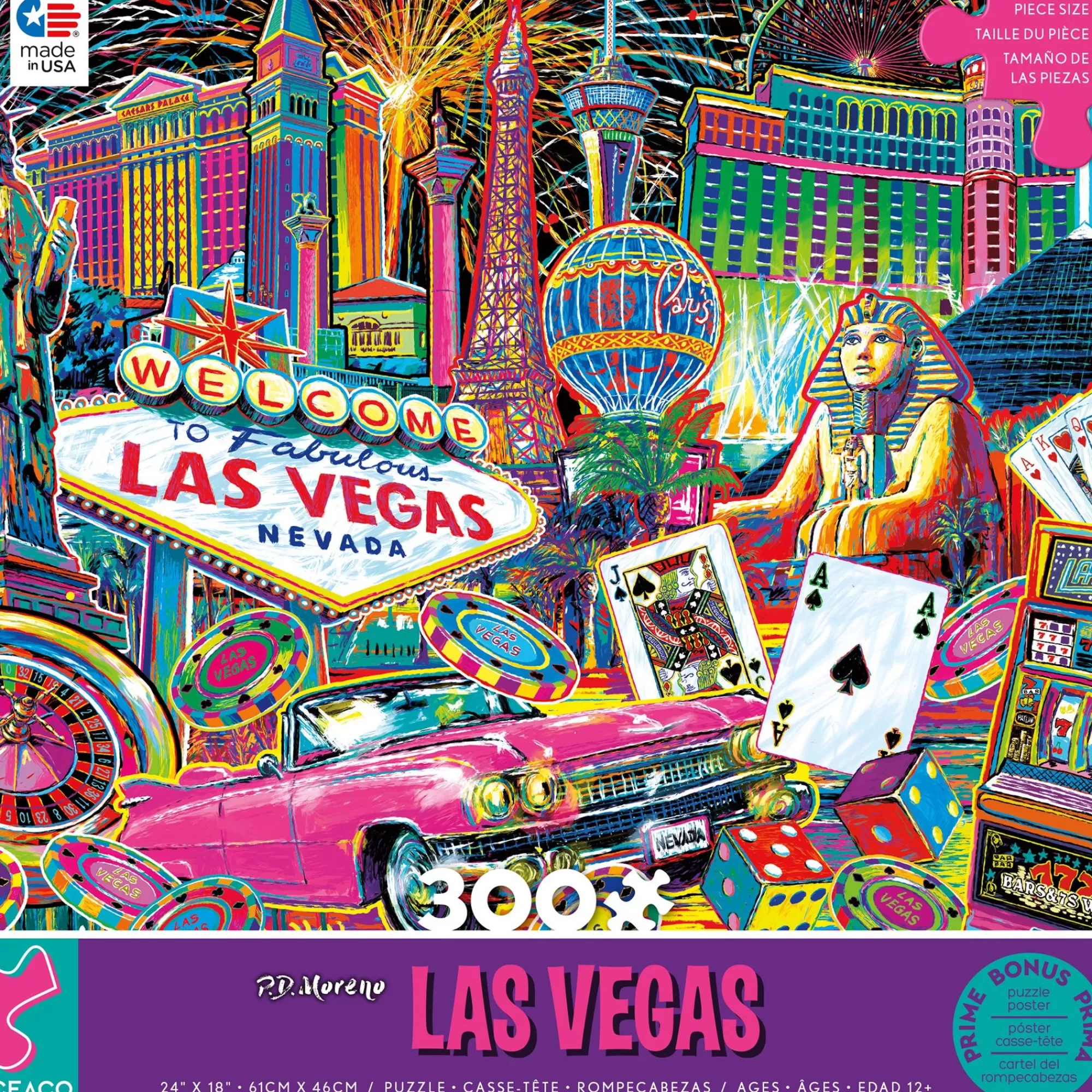 Ceaco Las Vegas (Pd Moreno) - 300 Piece Puzzle* Made In Usa' Puzzles